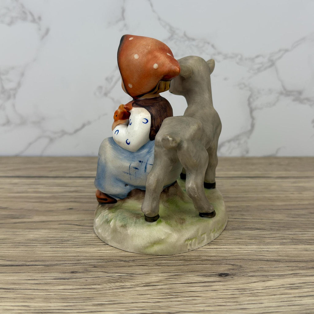 Hummel Figurine, Good Friends, Girl with Deer, TMK-3, Western Germany
