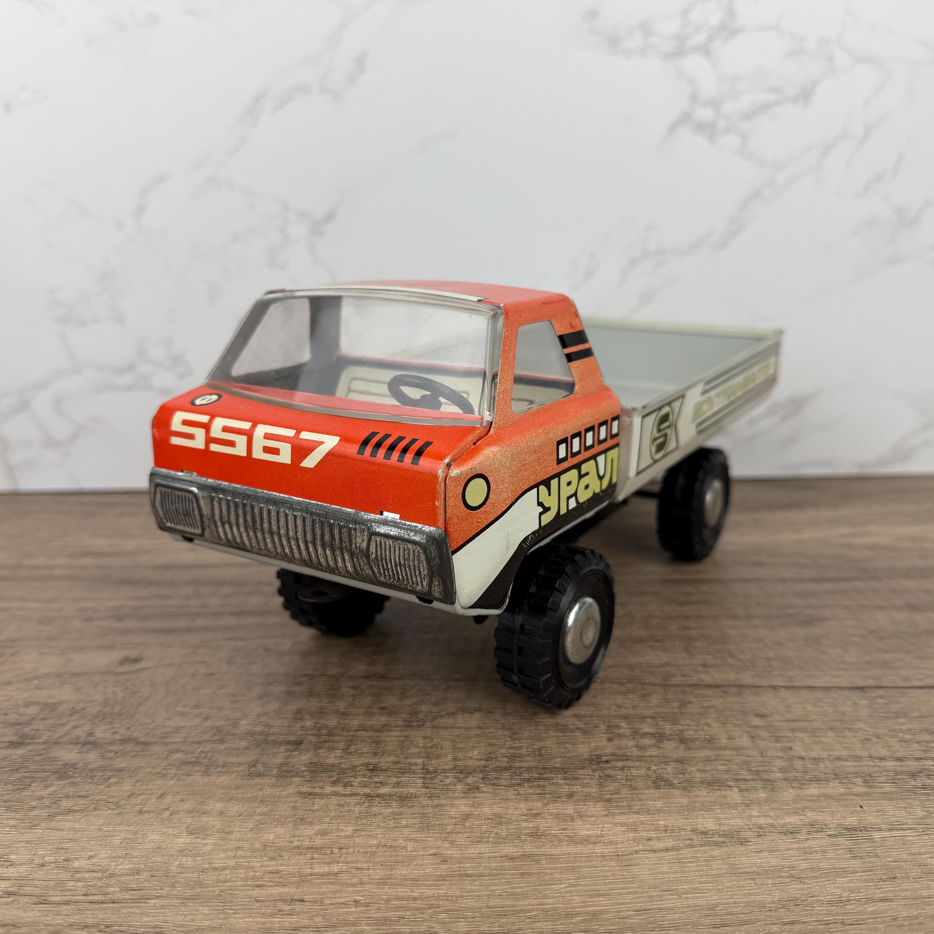 Vintage Ural 5567 Tin Dump Truck, USSR Toy, Collectible Ornament