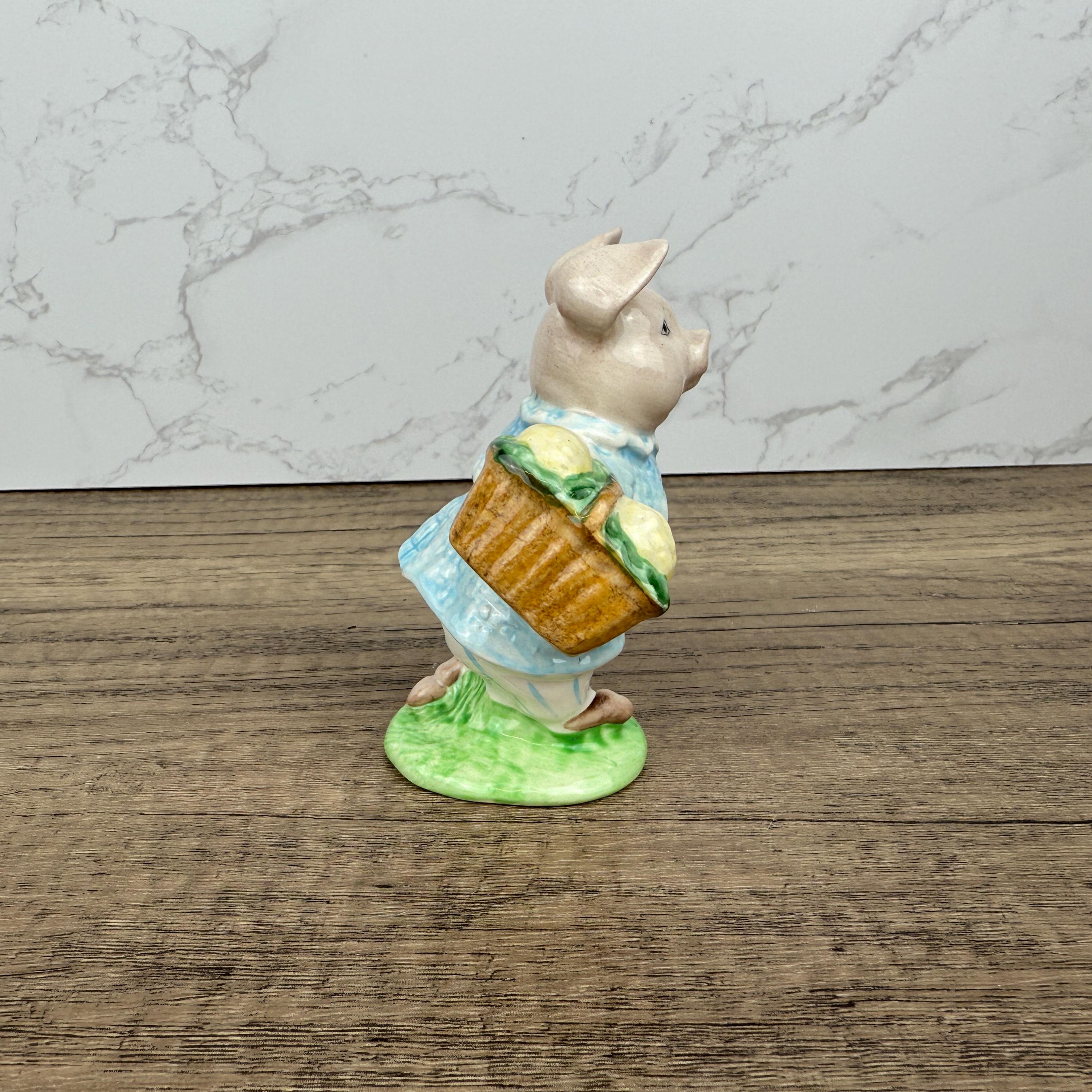 Beswick Beatrix Potter Figurine, Little Pig Robinson, 1950s Nursery Decor