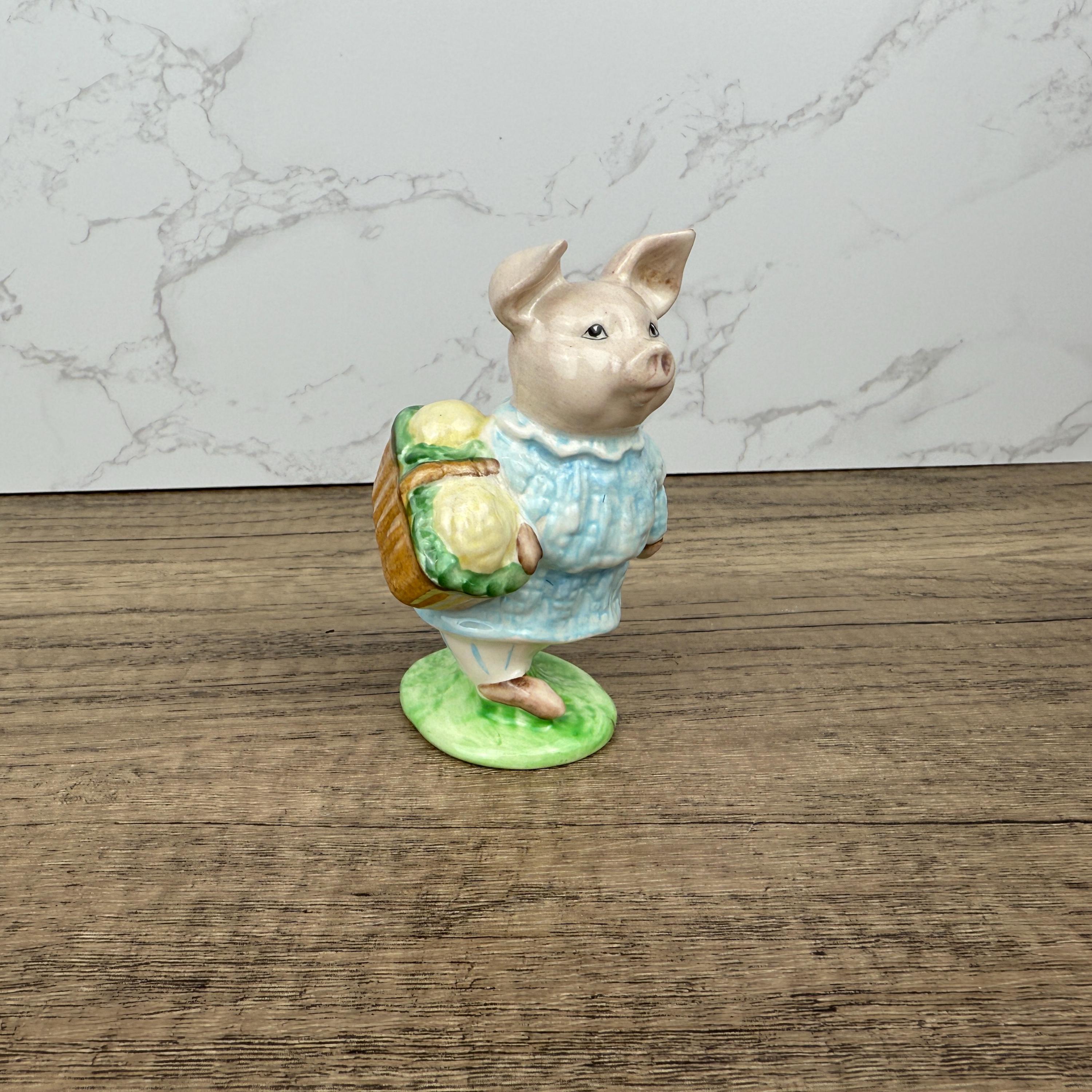 Beswick Beatrix Potter Figurine, Little Pig Robinson, 1950s Nursery Decor