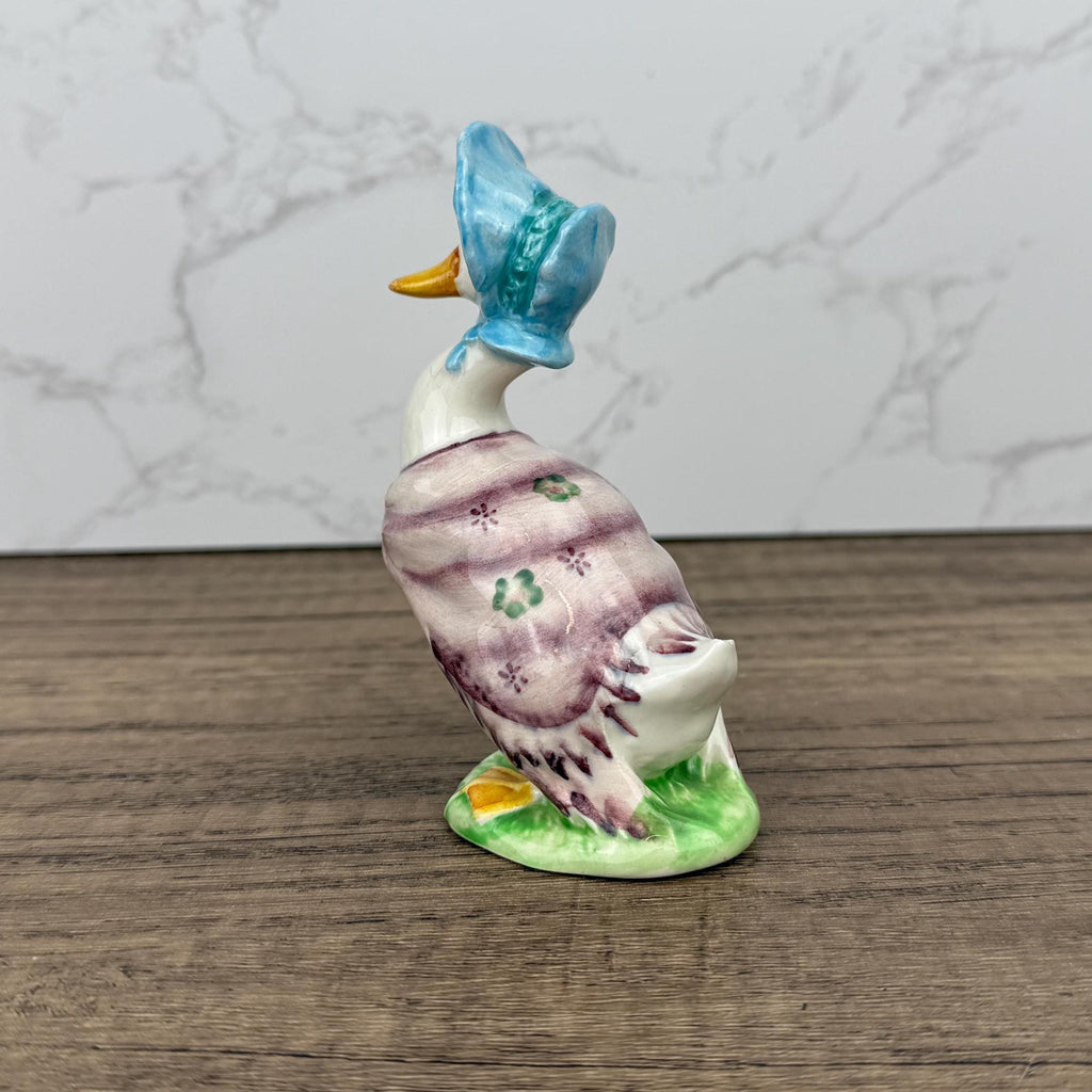 BESWICK Beatrix Potter Jemima Puddleduck Figurine, Vintage Duck Figure, Porcelain Antique Collectors Ornament, Fairy Tale Figure