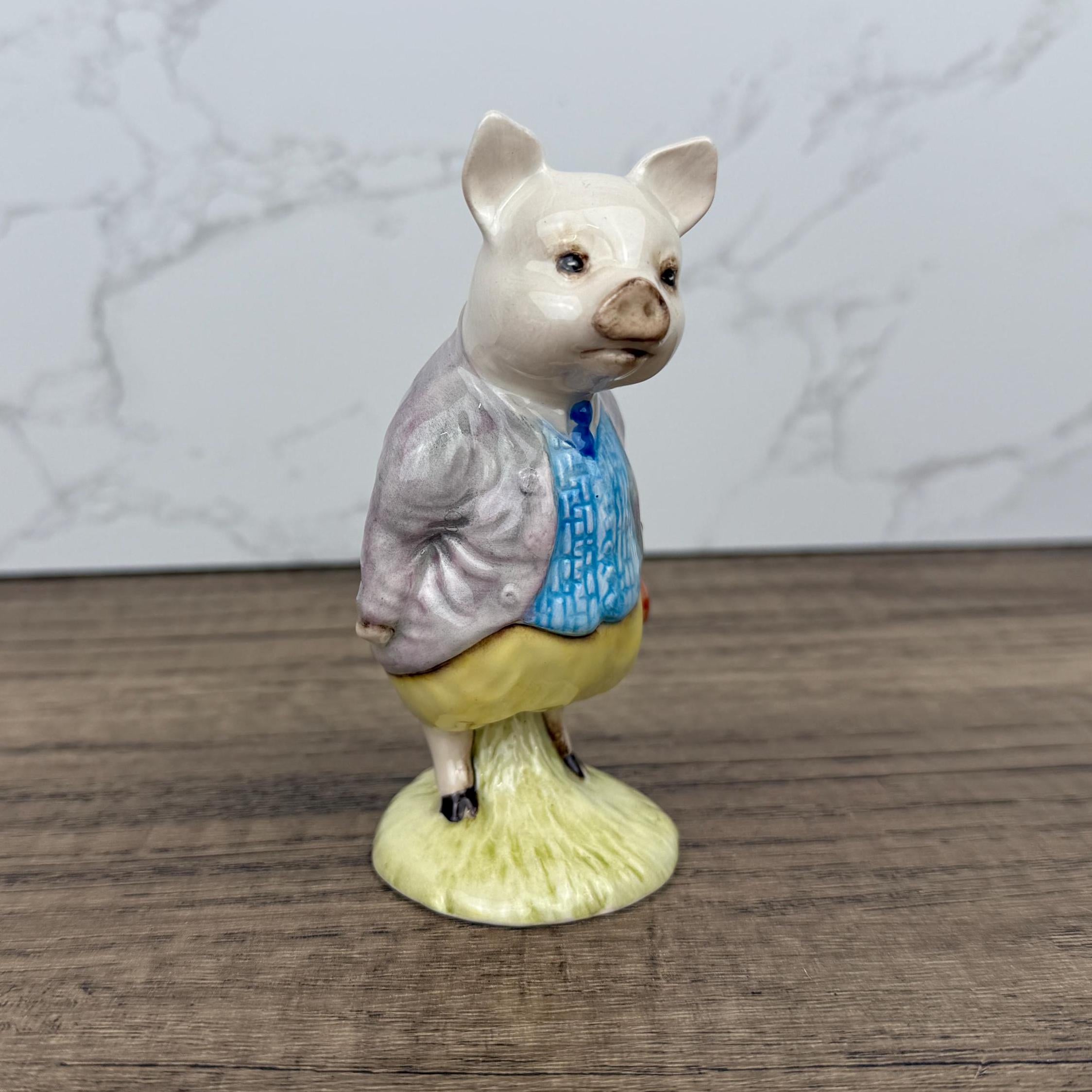Royal Albert Beatrix Potter Pigling Bland Figurine, 1989