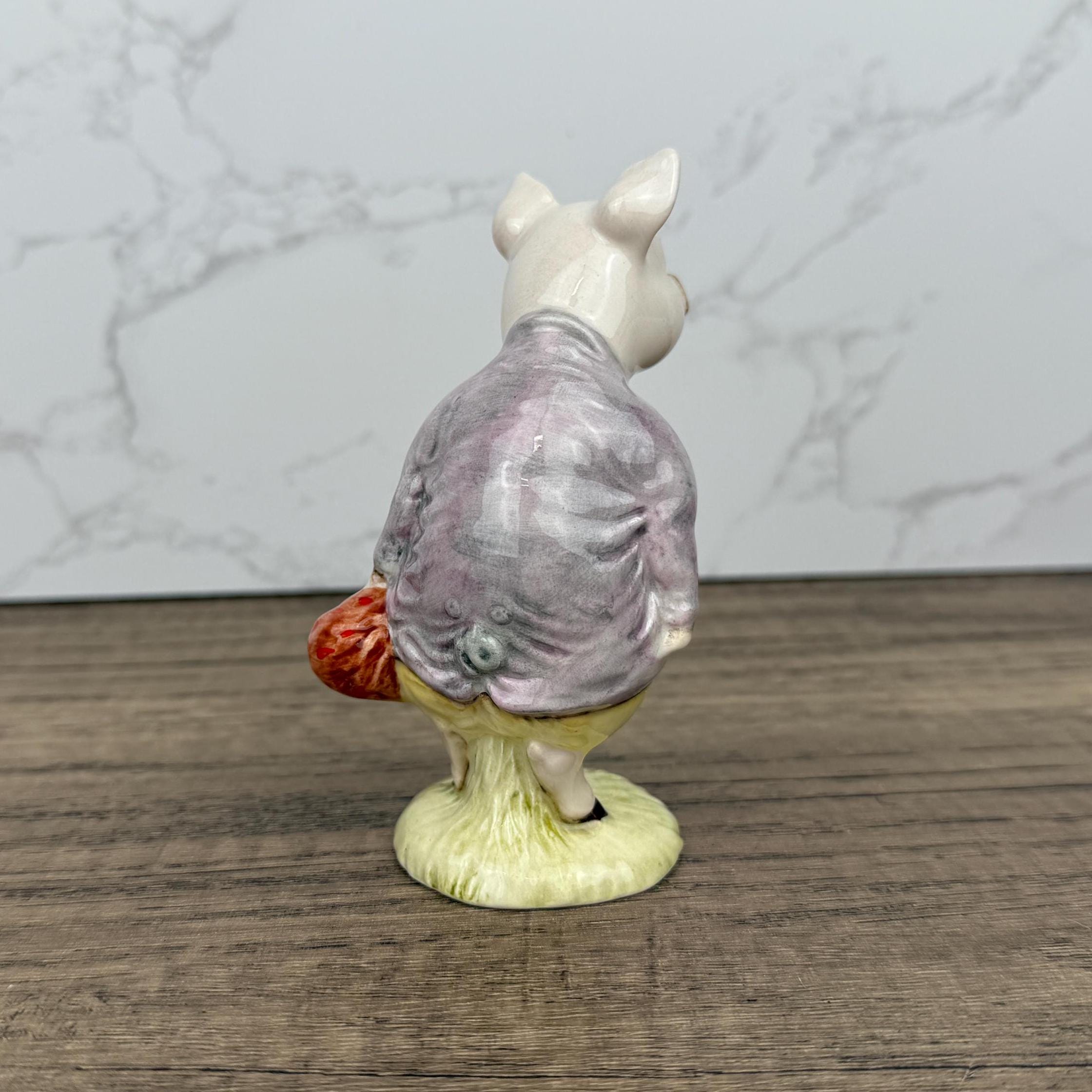Royal Albert Beatrix Potter Pigling Bland Figurine, 1989