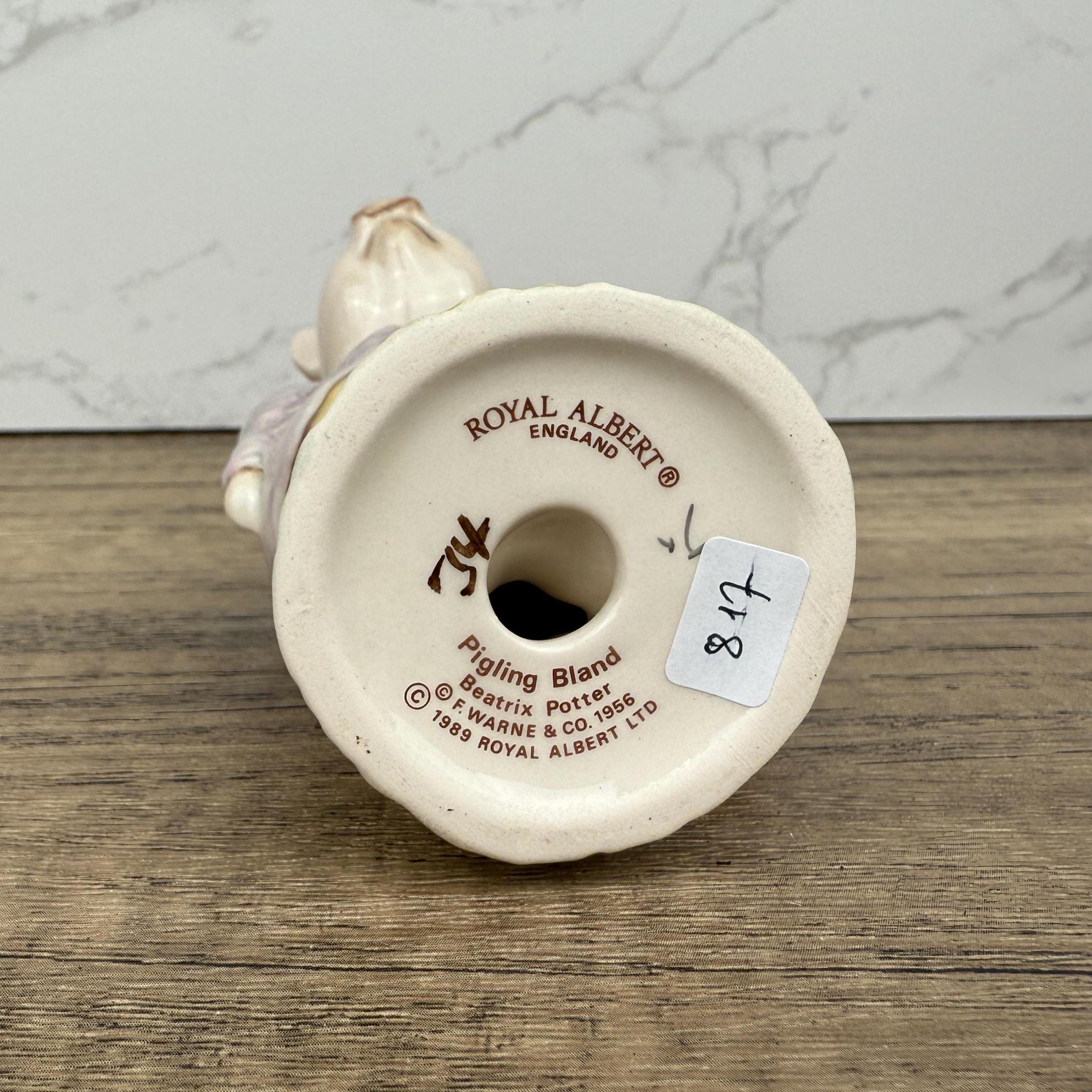 Royal Albert Beatrix Potter Pigling Bland Figurine, 1989