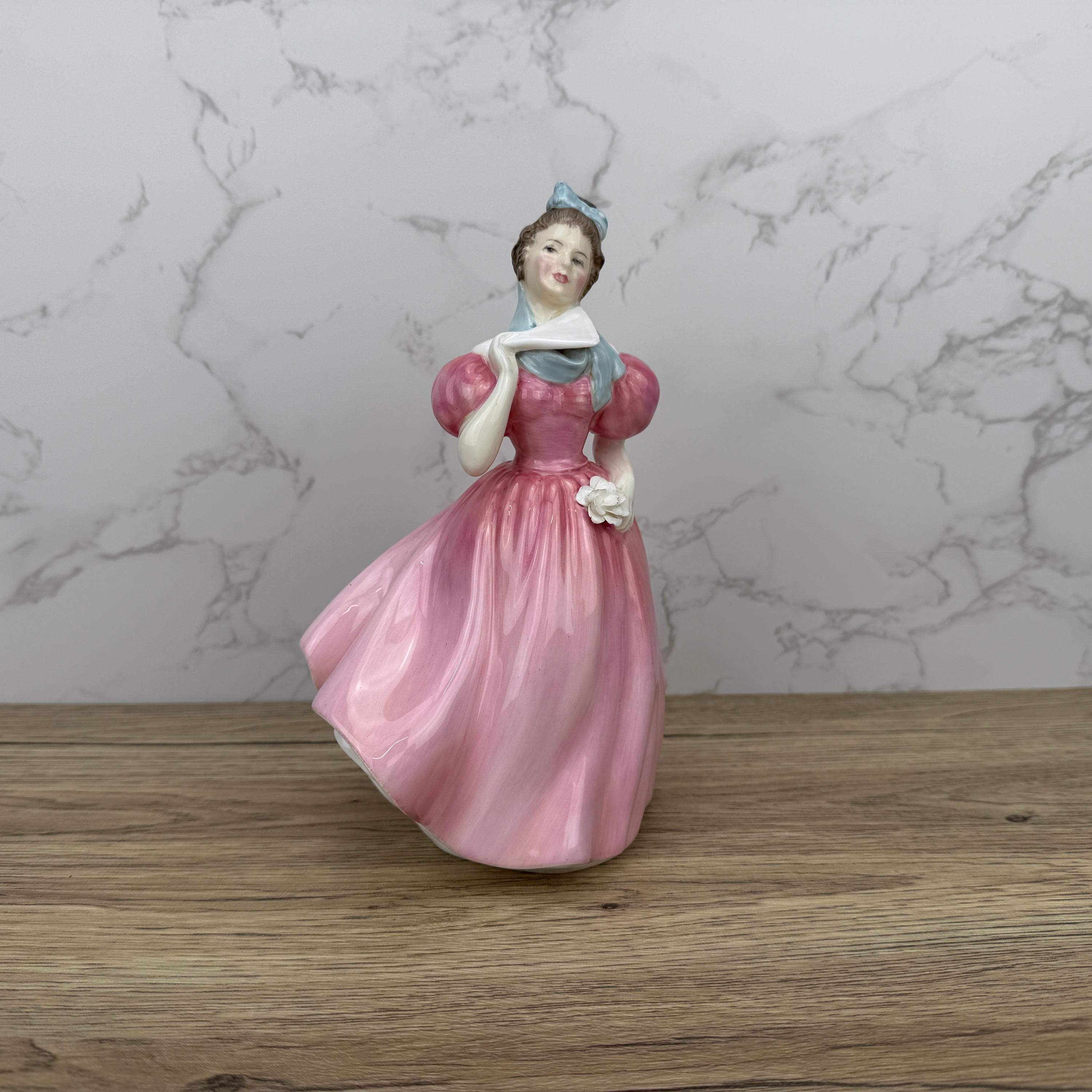 Vintage Royal Doulton Camellia Figurine, Fine Bone China, HN2222