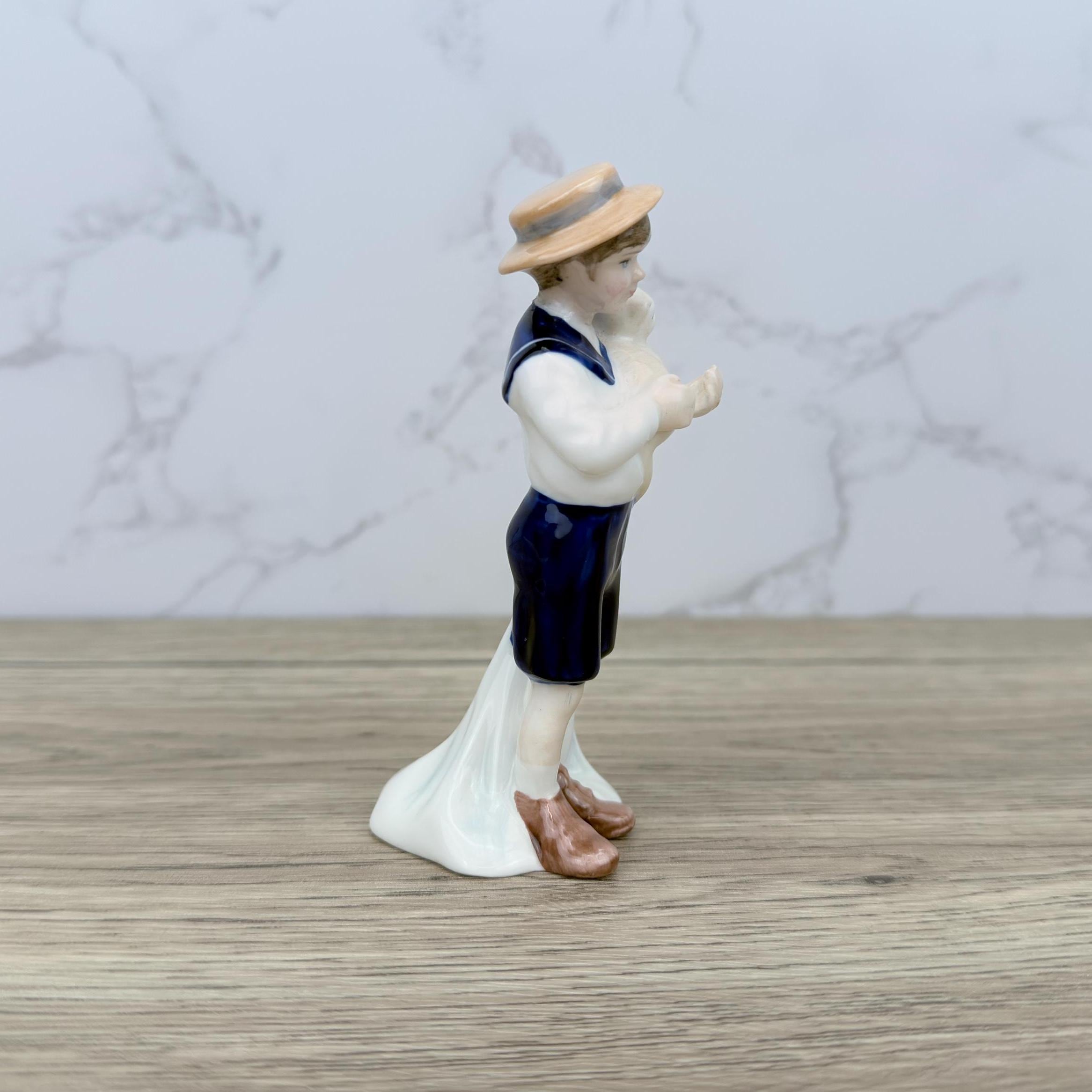 Vintage Royal Doulton Porcelain Figurine, Special Friend with Cat, HN3607