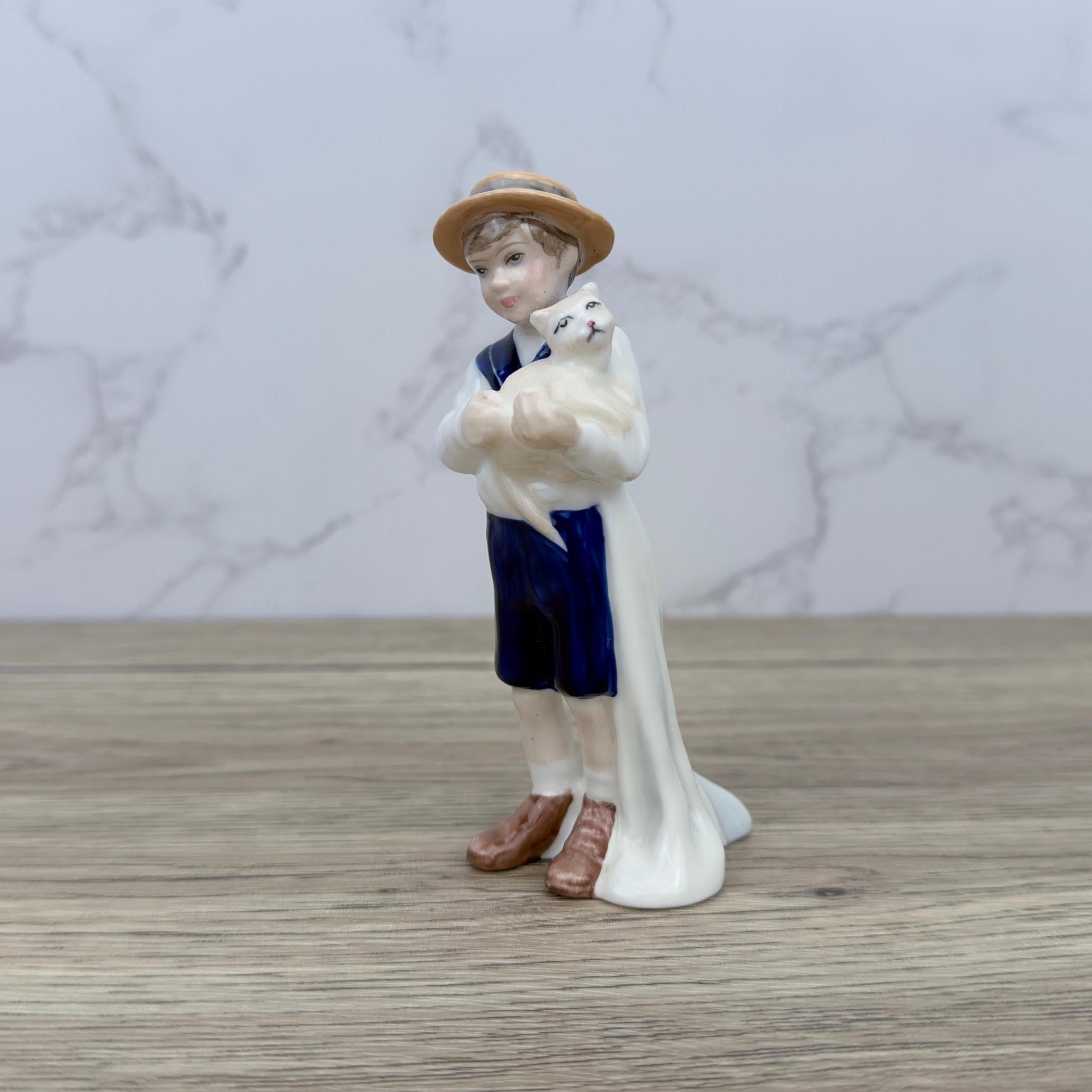 Vintage Royal Doulton Porcelain Figurine, Special Friend with Cat, HN3607