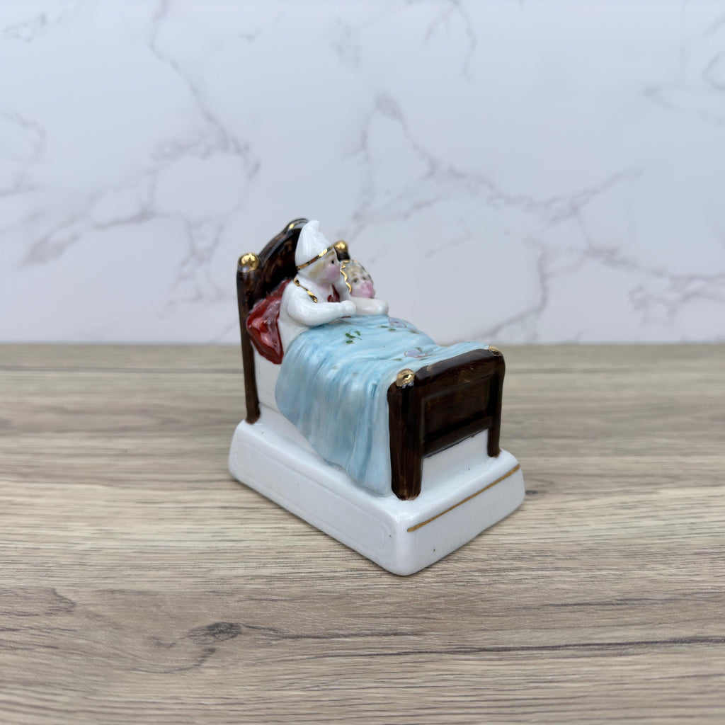 Antique German Fairing, "Stop Your Tickling Jock" Victorian Porcelain Figurine