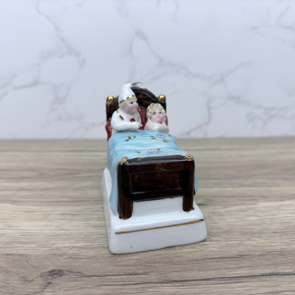 Antique German Fairing, "Stop Your Tickling Jock" Victorian Porcelain Figurine