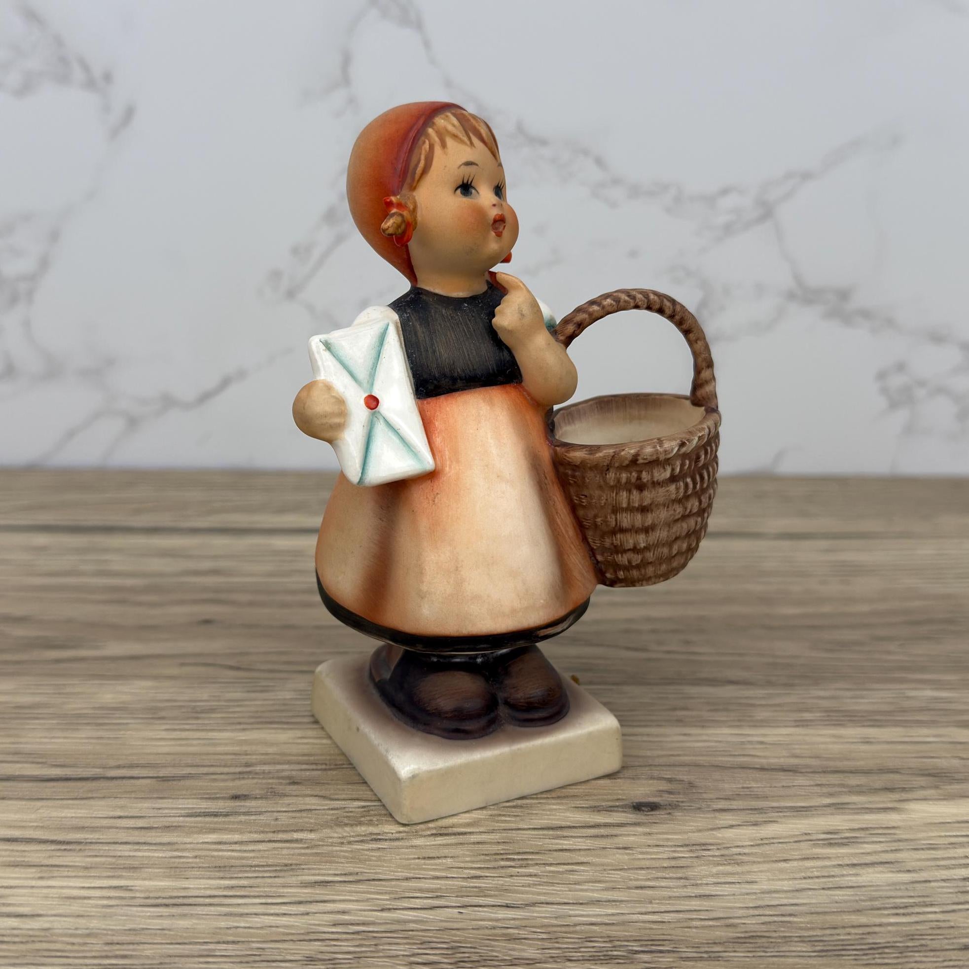 Vintage Goebel Hummel Porcelain Figurine, Girl with Basket