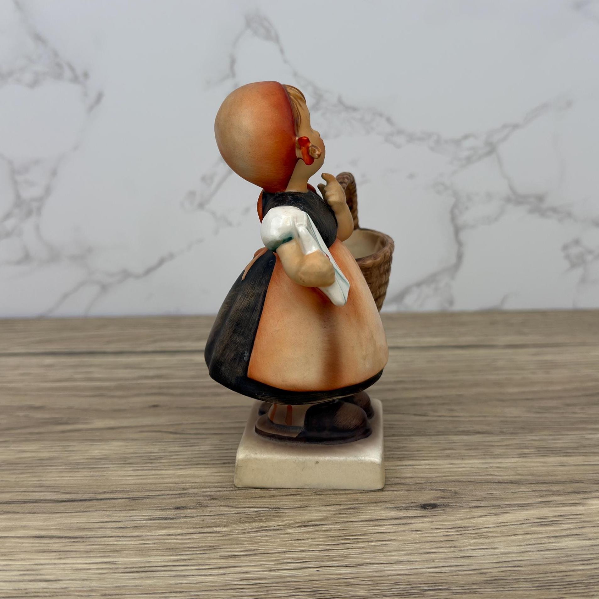 Vintage Goebel Hummel Porcelain Figurine, Girl with Basket