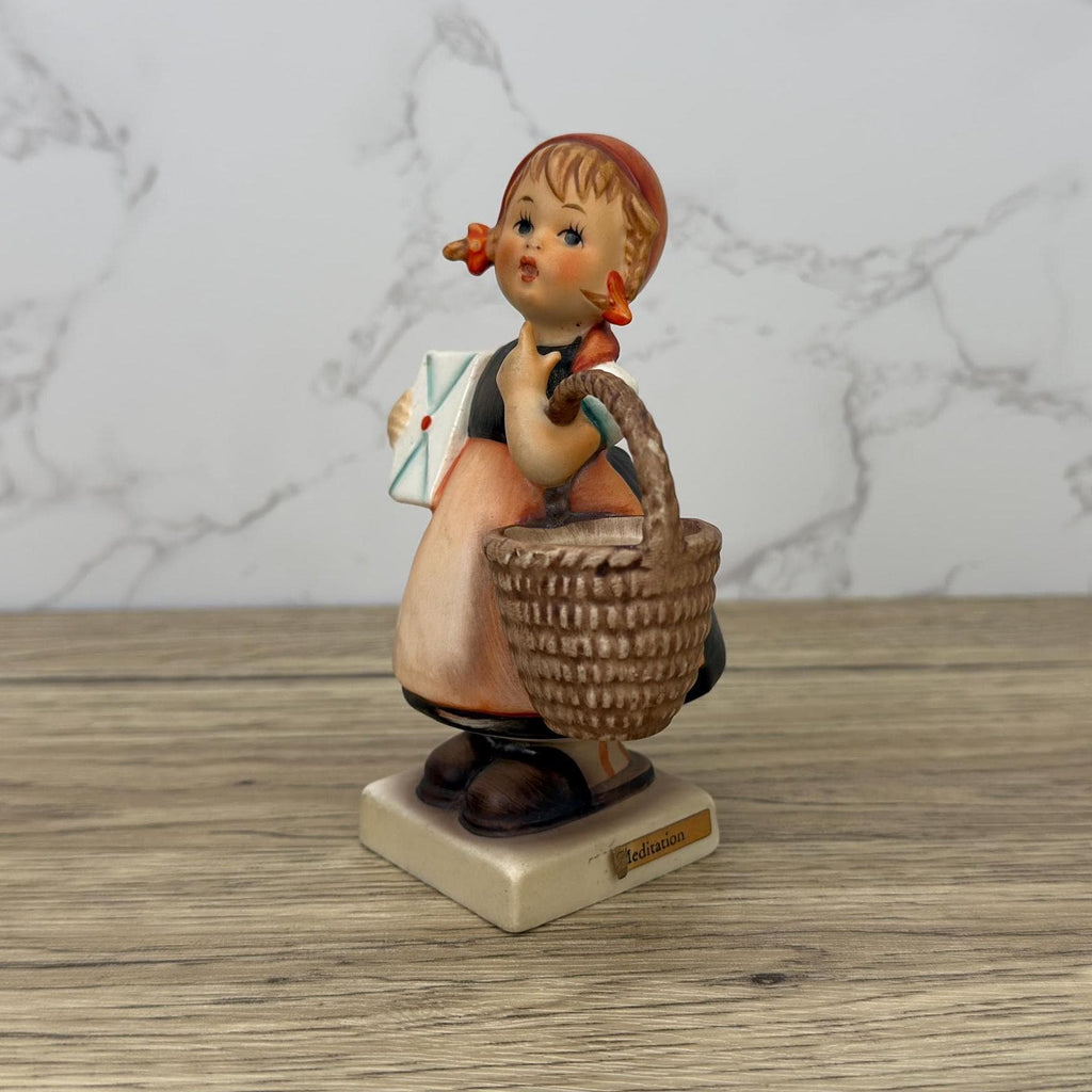 Vintage Goebel Hummel Porcelain Figurine, Girl with Basket