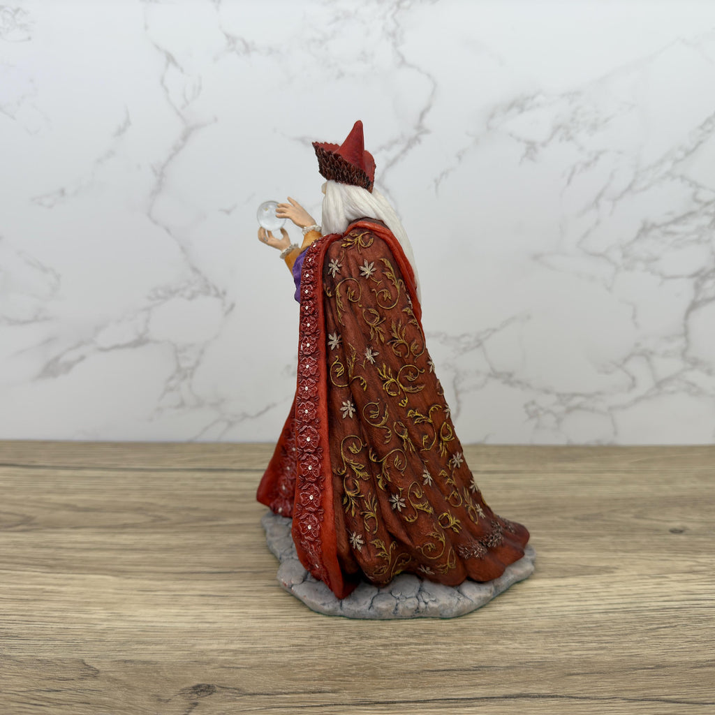 Autumn Wizard Waxifrade Figurine, Holland Studio Craft Hand Painted Staffordshire