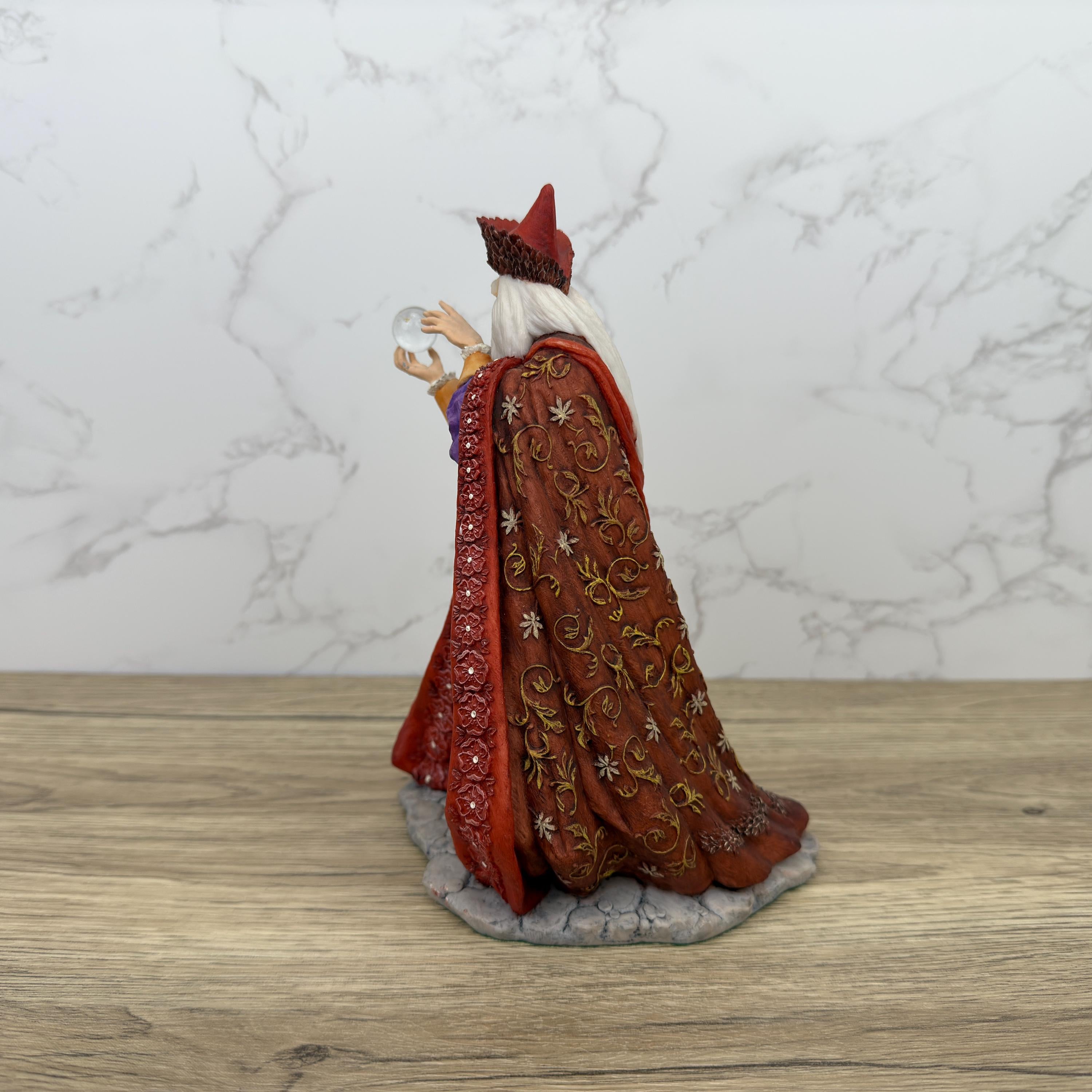 Autumn Wizard Waxifrade Figurine, Holland Studio Craft Hand Painted Staffordshire