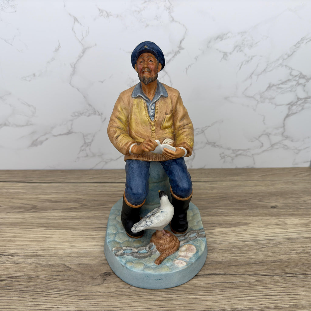 Vintage Royal Doulton Seafarer Figurine HN2455, Matte Ceramic Ornament