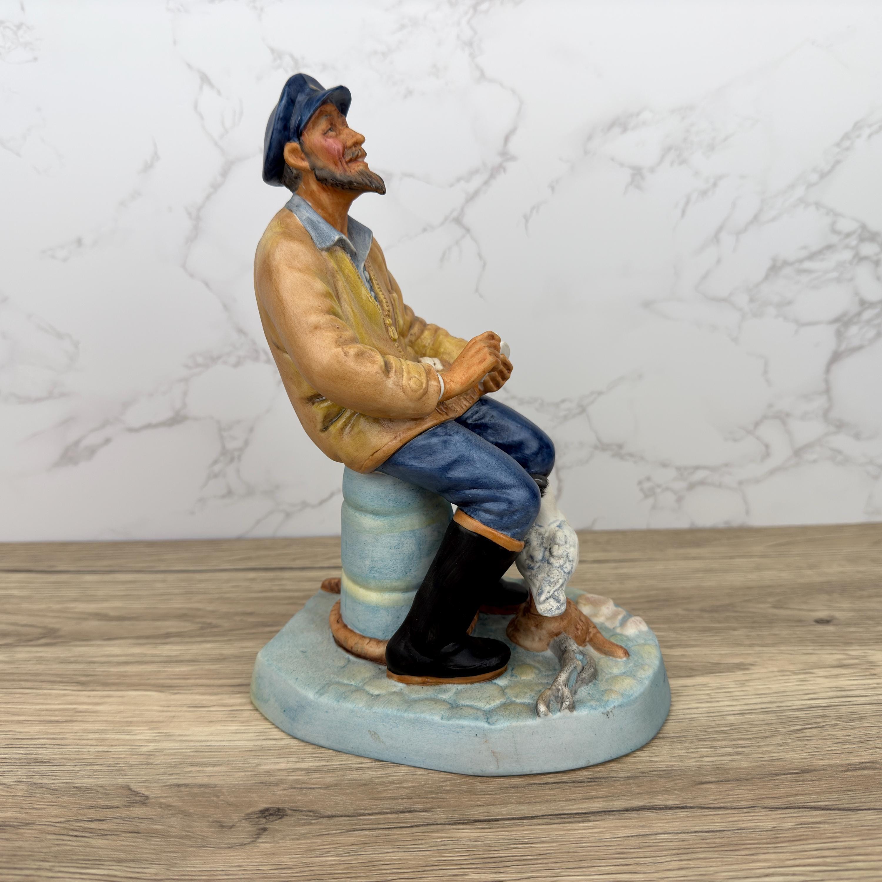 Vintage Royal Doulton Seafarer Figurine HN2455, Matte Ceramic Ornament