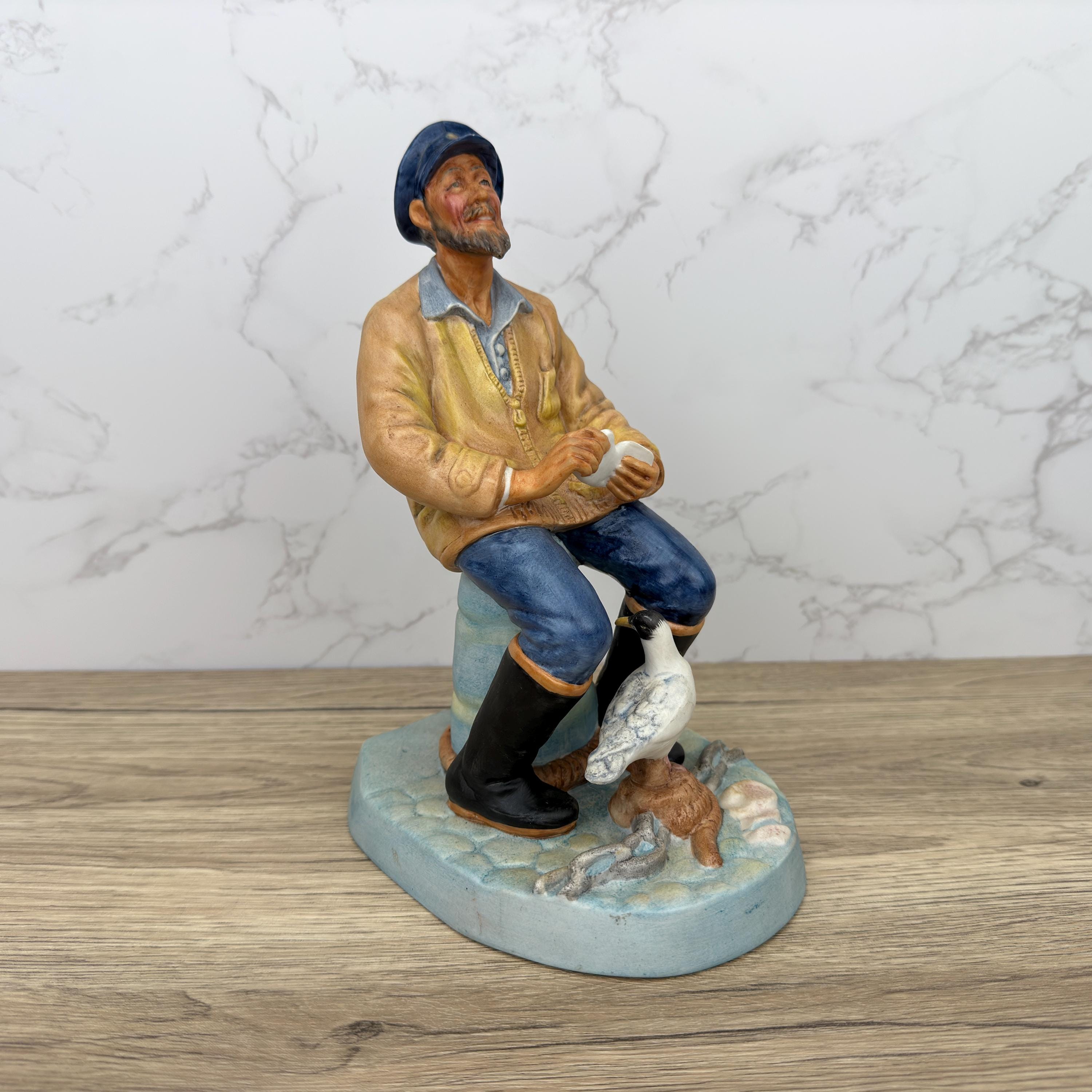 Vintage Royal Doulton Seafarer Figurine HN2455, Matte Ceramic Ornament