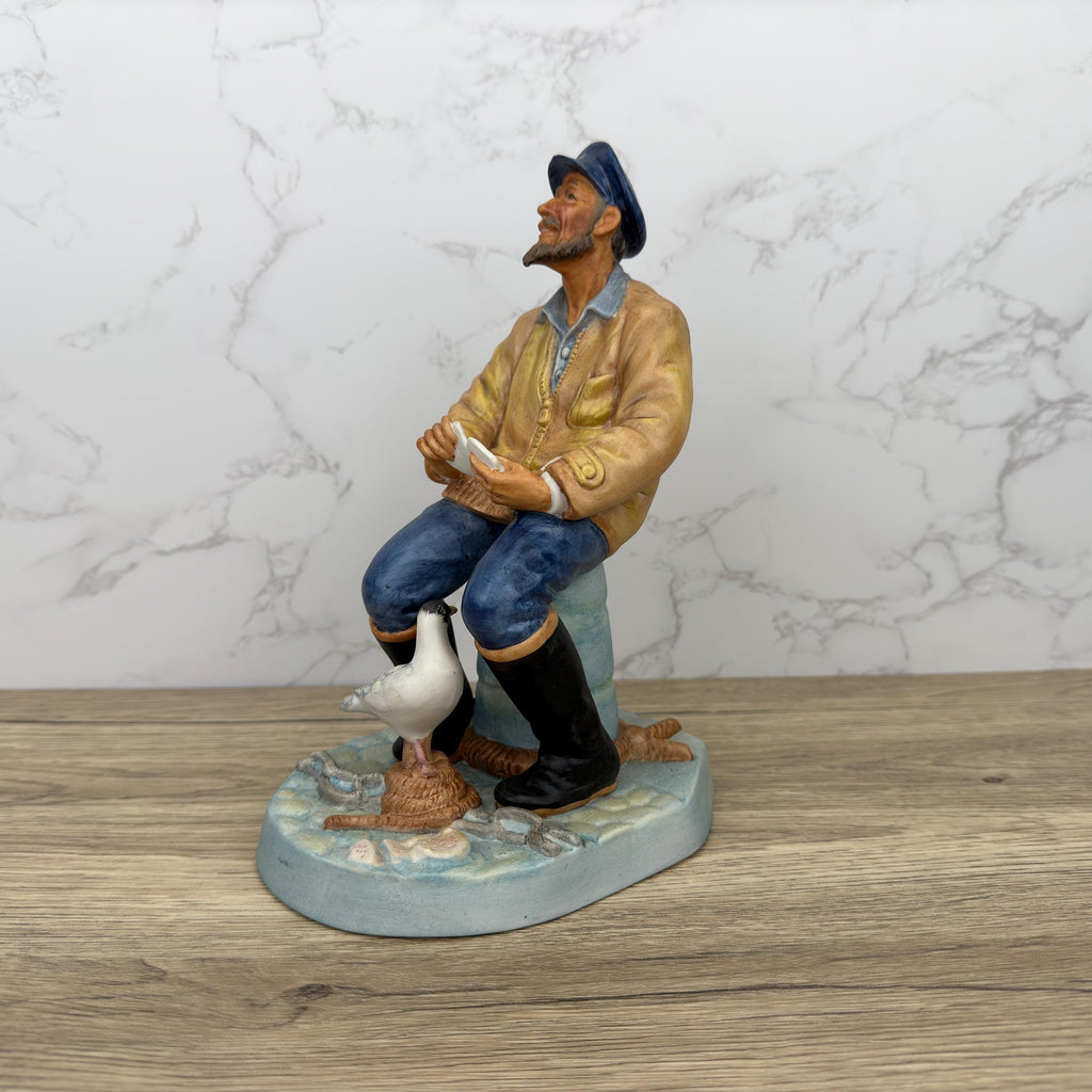 Vintage Royal Doulton Seafarer Figurine HN2455, Matte Ceramic Ornament