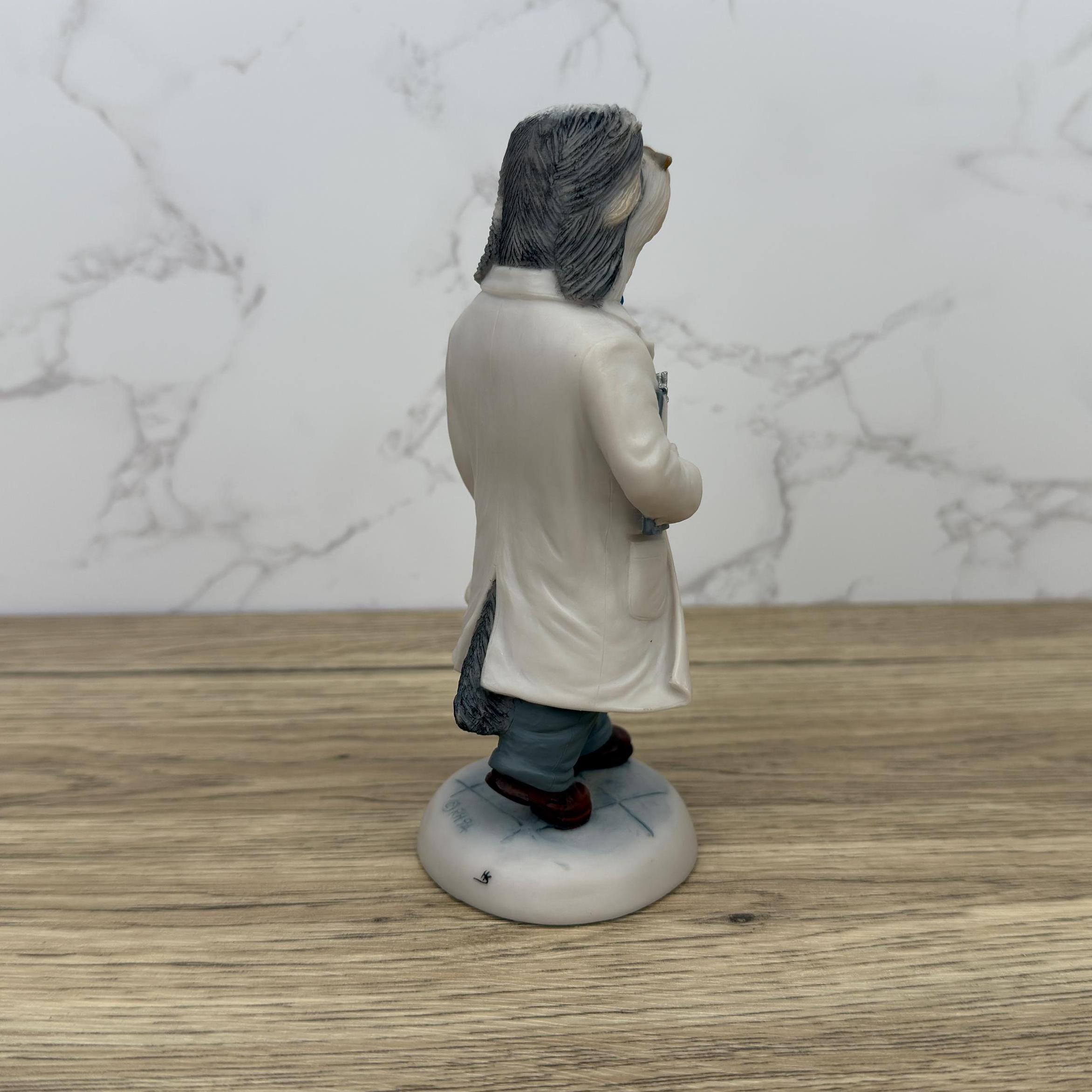 Robert Harrop Doggie People Bearded Collie Doctor Figurine, CC73 Limited Edition
