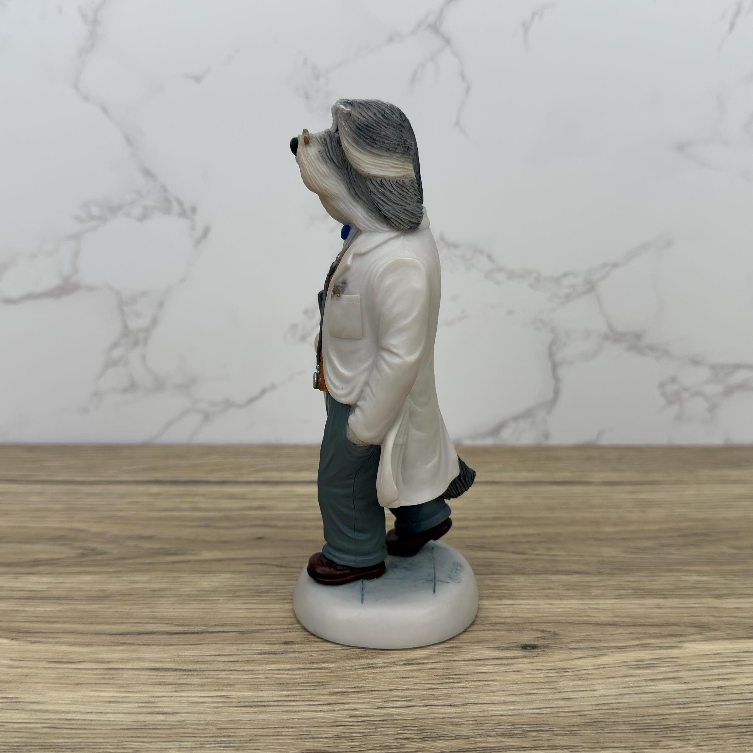 Robert Harrop Doggie People Bearded Collie Doctor Figurine, CC73 Limited Edition