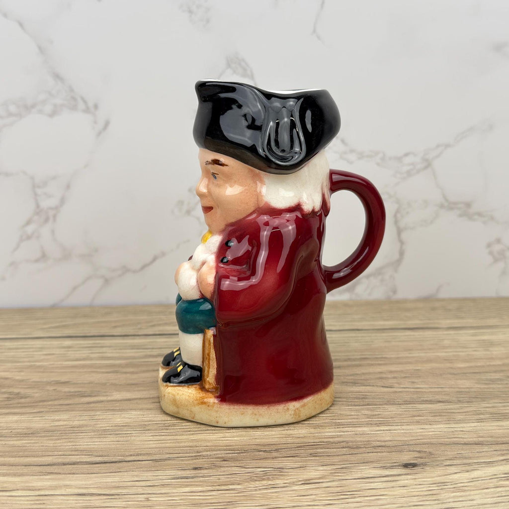 Vintage Porcelain Toby Jug, Collectible Character Jug, Made in England
