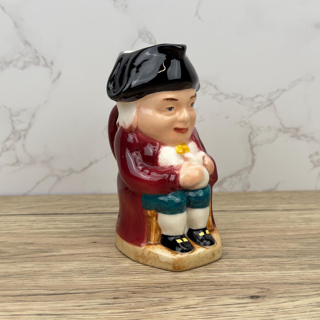 Vintage Porcelain Toby Jug, Collectible Character Jug, Made in England