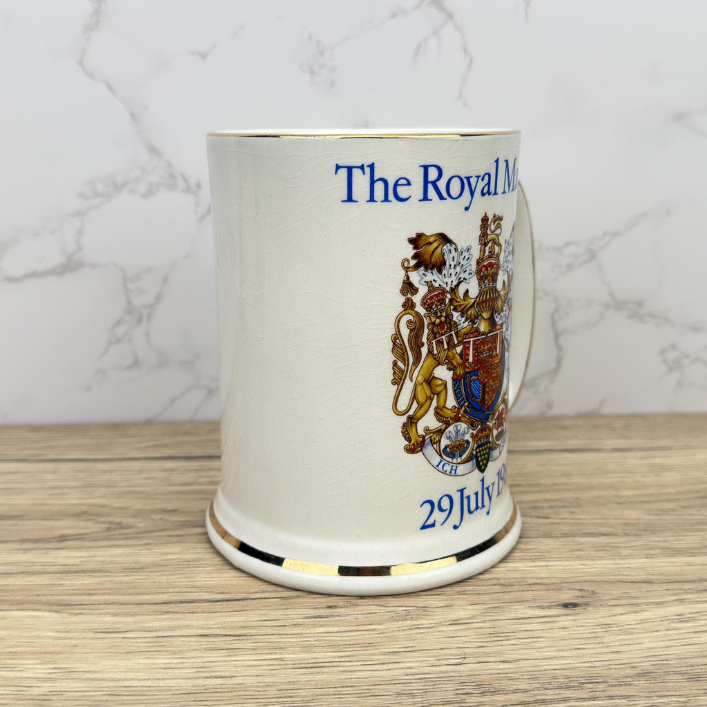 Charles and Diana Royal Wedding Mug, 1981 Souvenir Tankard, Pride of Britain