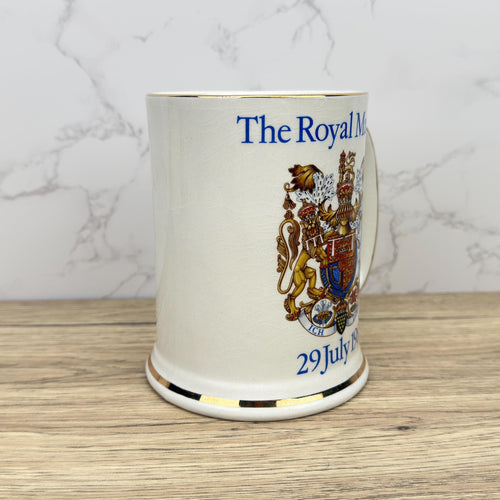 Charles and Diana Royal Wedding Mug, 1981 Souvenir Tankard, Pride of Britain