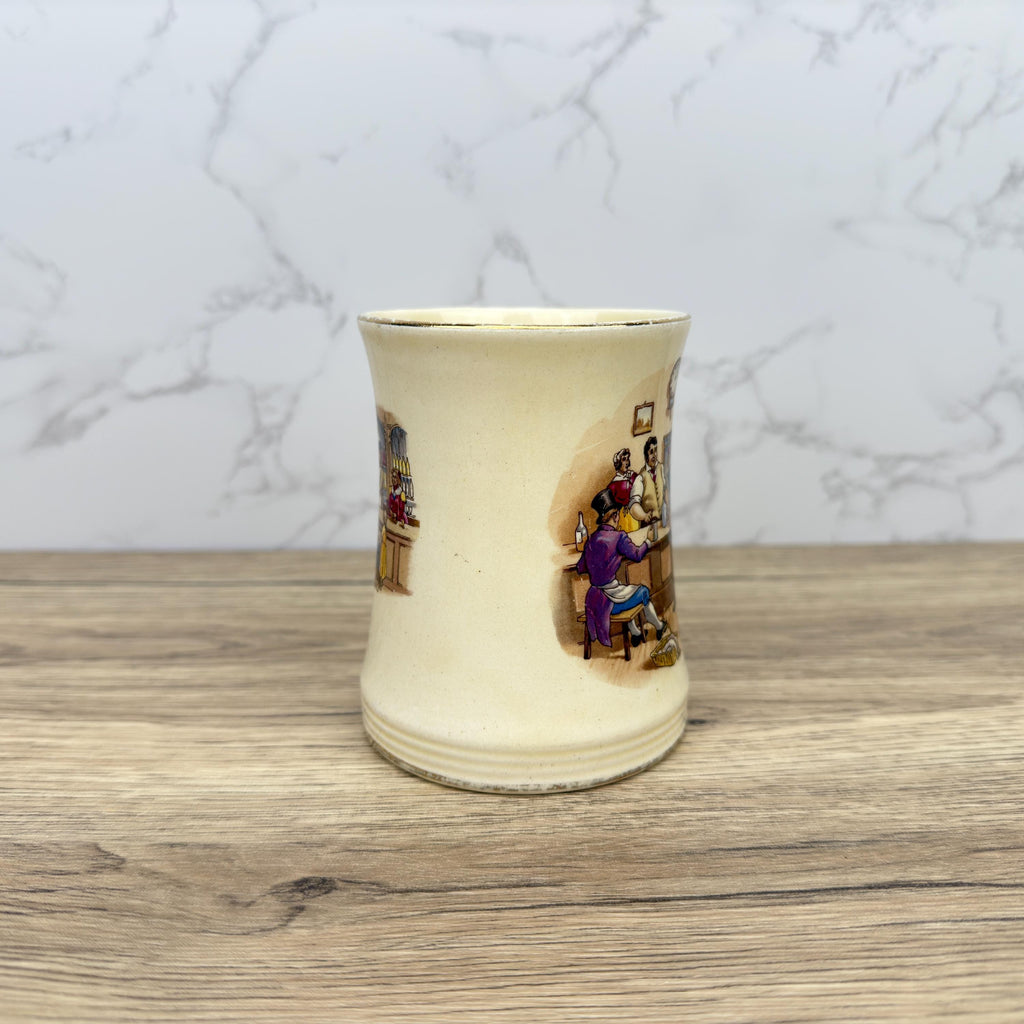 Vintage Royal Winton Tankard Mug, Regency Scene, Made in England