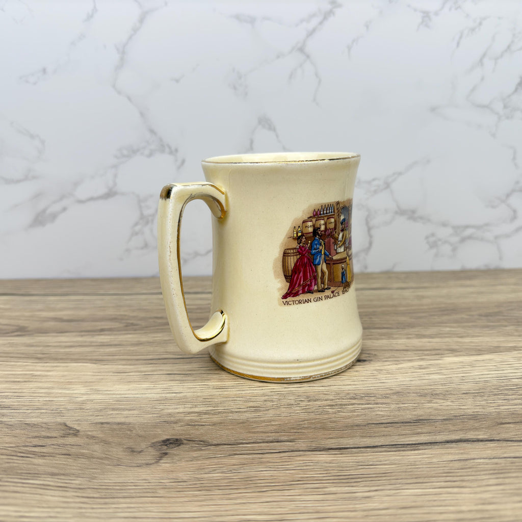 Vintage Royal Winton Tankard Mug, Regency Scene, Made in England