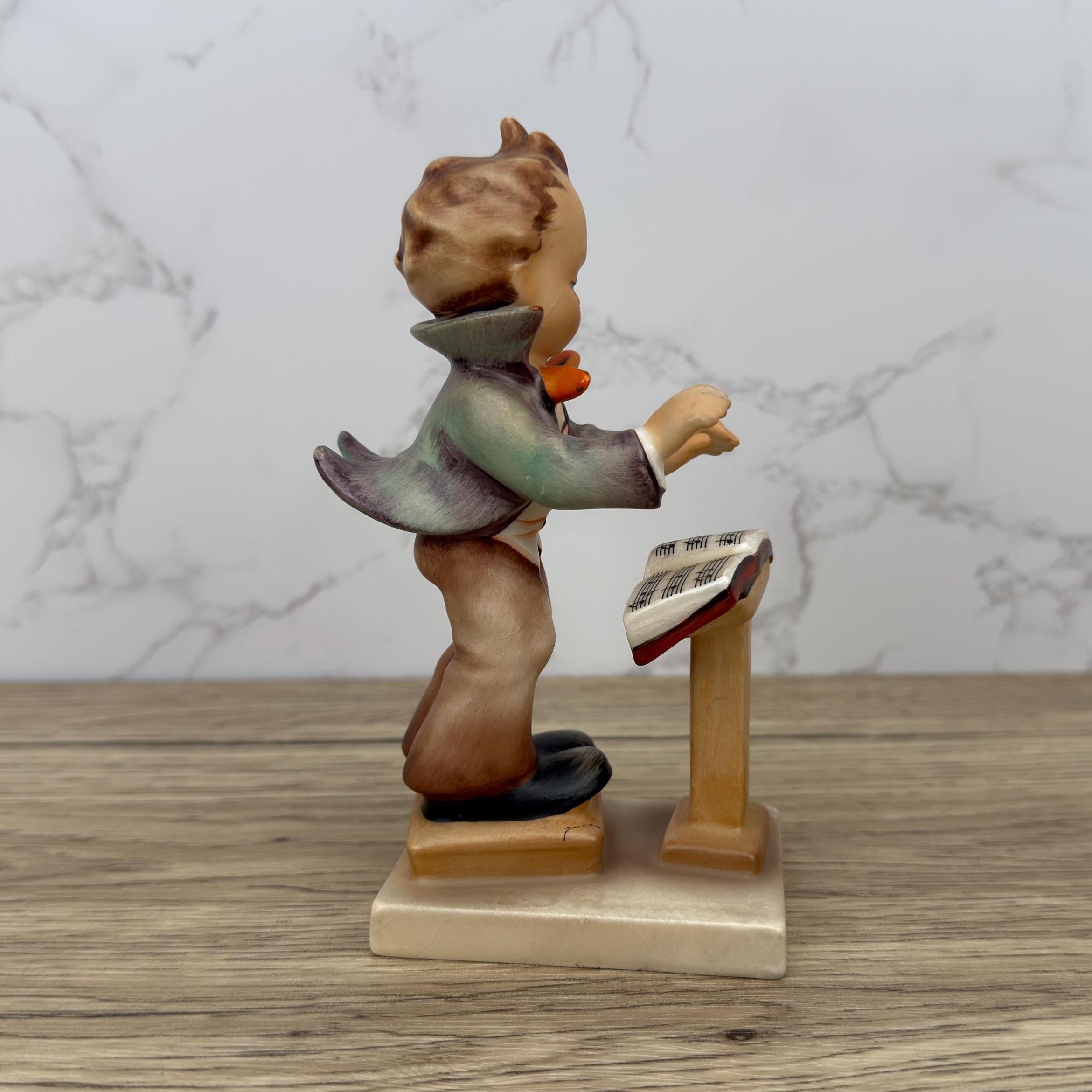 Vintage Goebel Hummel Band Leader Figurine, Western Germany Ceramic, #129