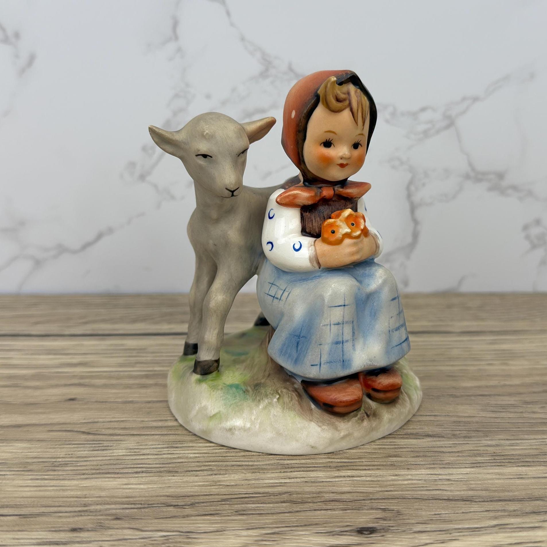 Hummel Figurine, Good Friends, Girl with Deer, TMK-3, Western Germany