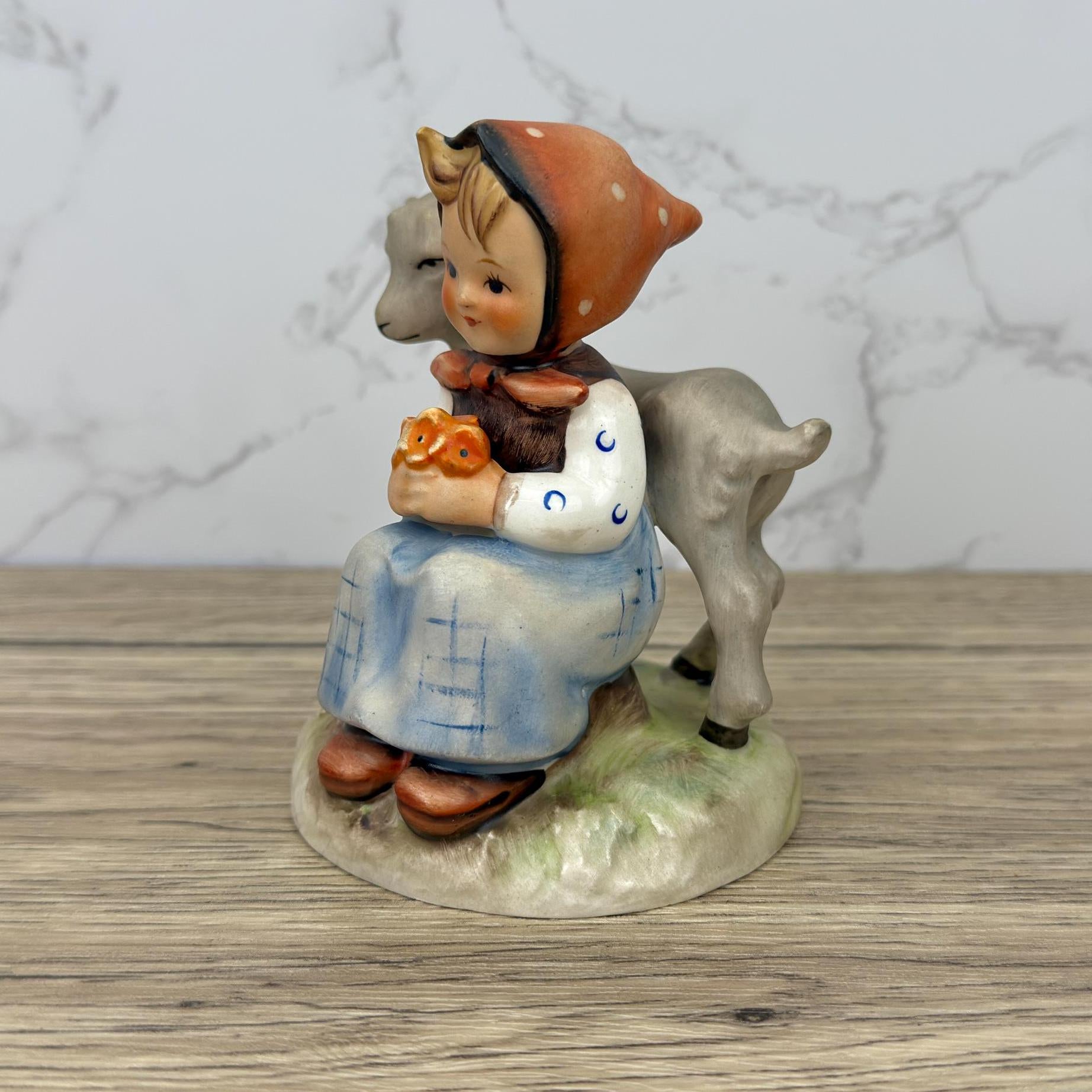 Hummel Figurine, Good Friends, Girl with Deer, TMK-3, Western Germany