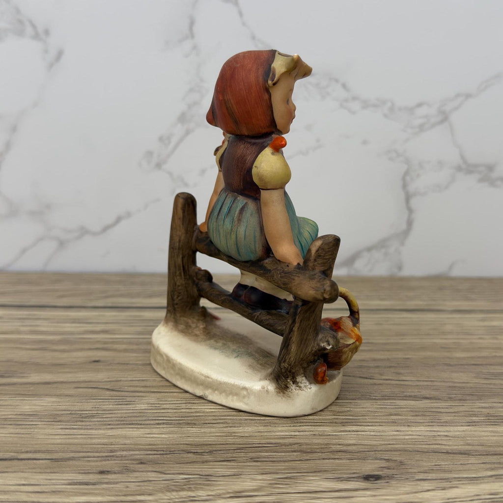 Vintage Hummel Figurine, "Just Resting" Goebel Girl, Hand Painted Porcelain