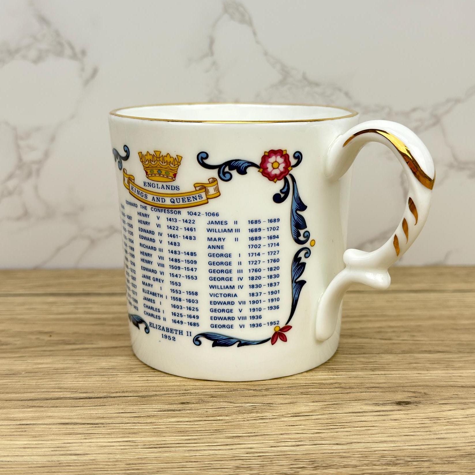 Vintage Aynsley Queen Elizabeth II Coronation Mug, Royal Memorabilia