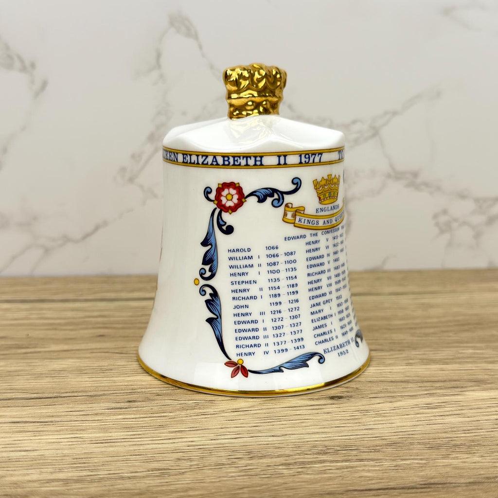 Aynsley Queen Elizabeth II Silver Jubilee Bell, Fine Bone China 1977