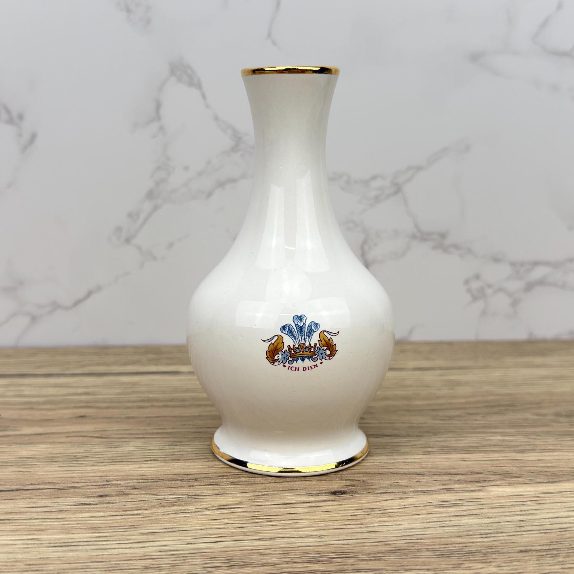 Vintage Royal Worcester Charles and Diana Wedding Bud Vase