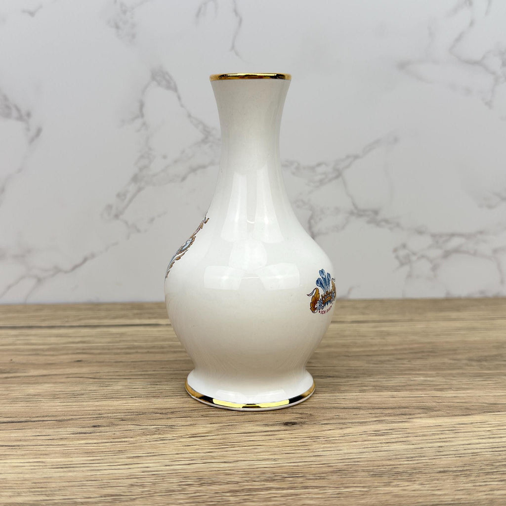 Vintage Royal Worcester Charles and Diana Wedding Bud Vase