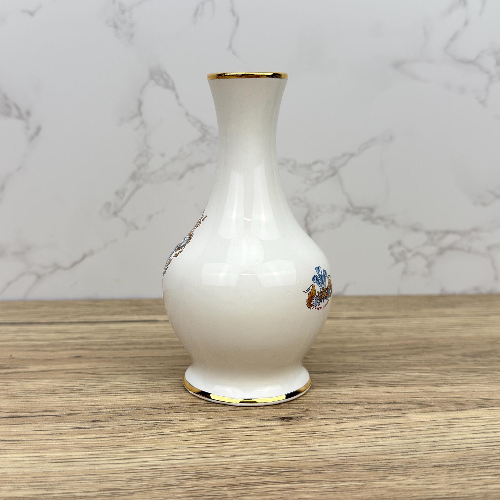 Vintage Royal Worcester Charles and Diana Wedding Bud Vase