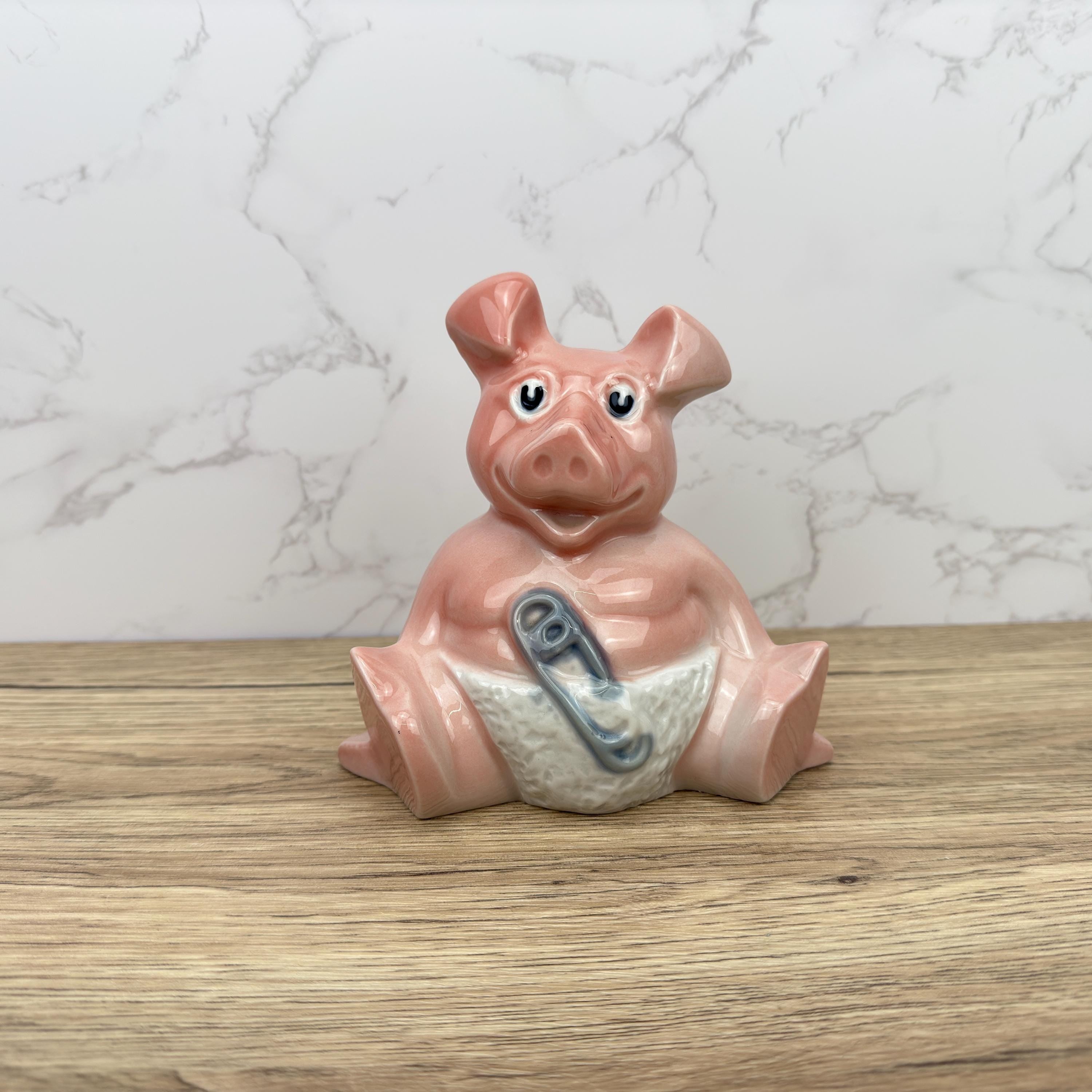 Wade Ceramic Piggy Bank, England Nat West, Vintage Pottery Collectible