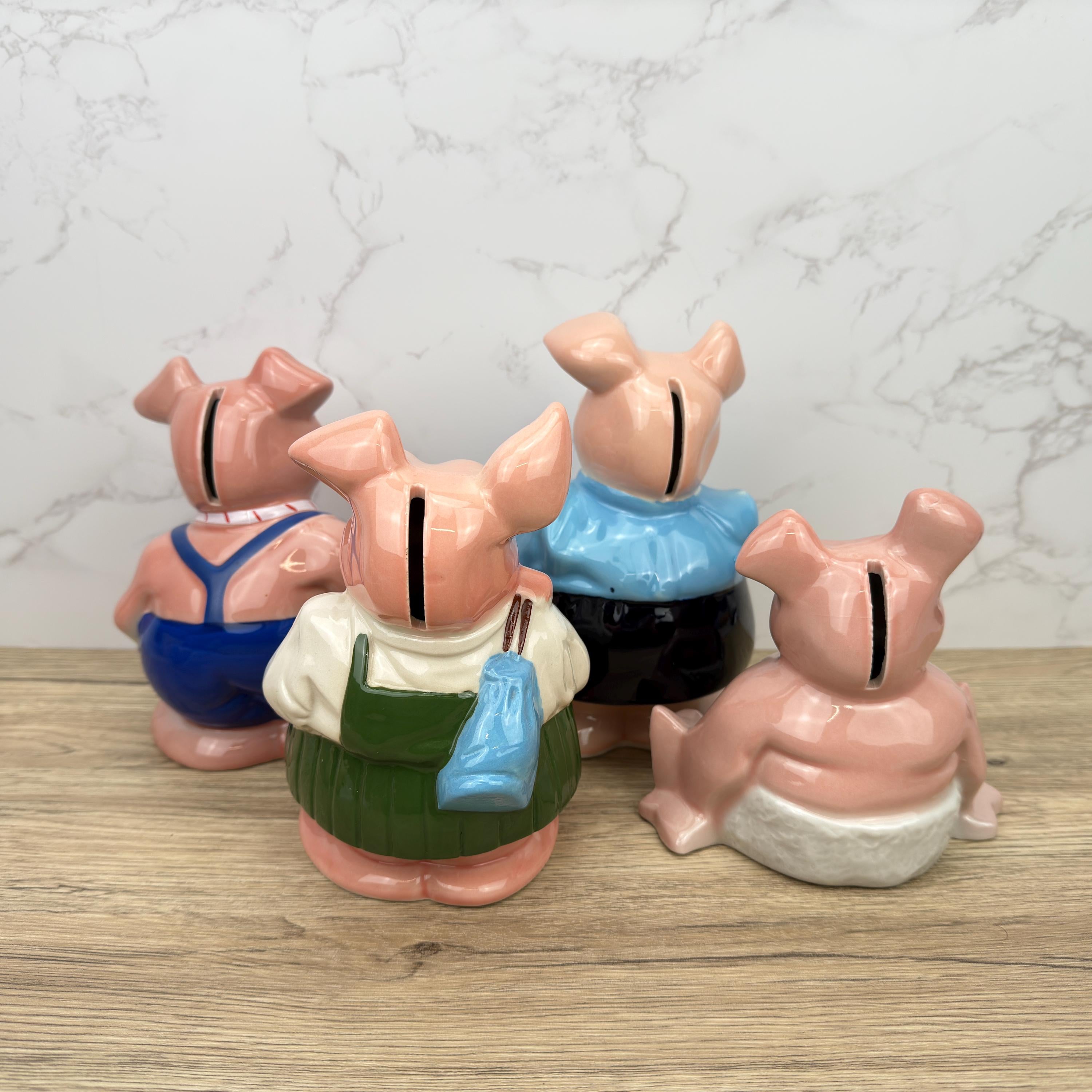 Wade Ceramic Piggy Bank, England Nat West, Vintage Pottery Collectible