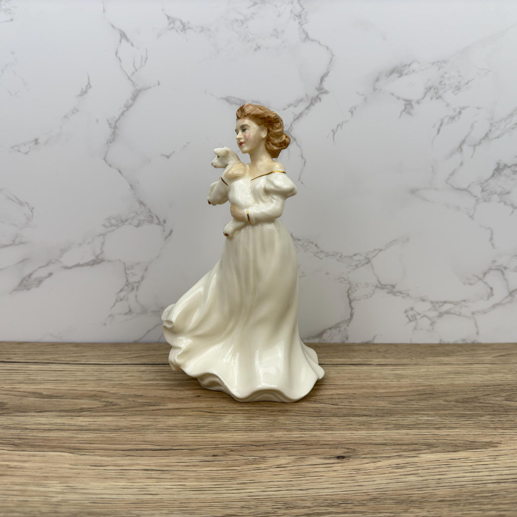 Vintage Royal Doulton Figurine, Lambing Time HN3855, Hand Painted Porcelain