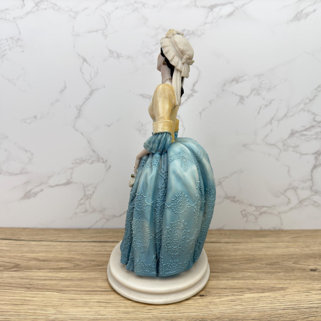 Belcari French Maiden Figurine, Capodimonte Style Resin Lady, Dear Studio Italy