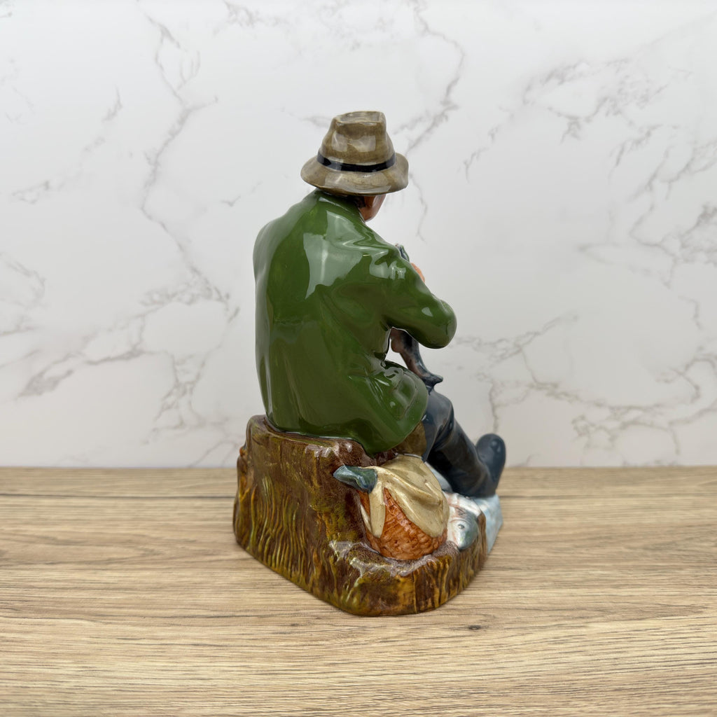 Vintage Royal Doulton Fisherman Figurine, Bone China, A Good Catch HN2258