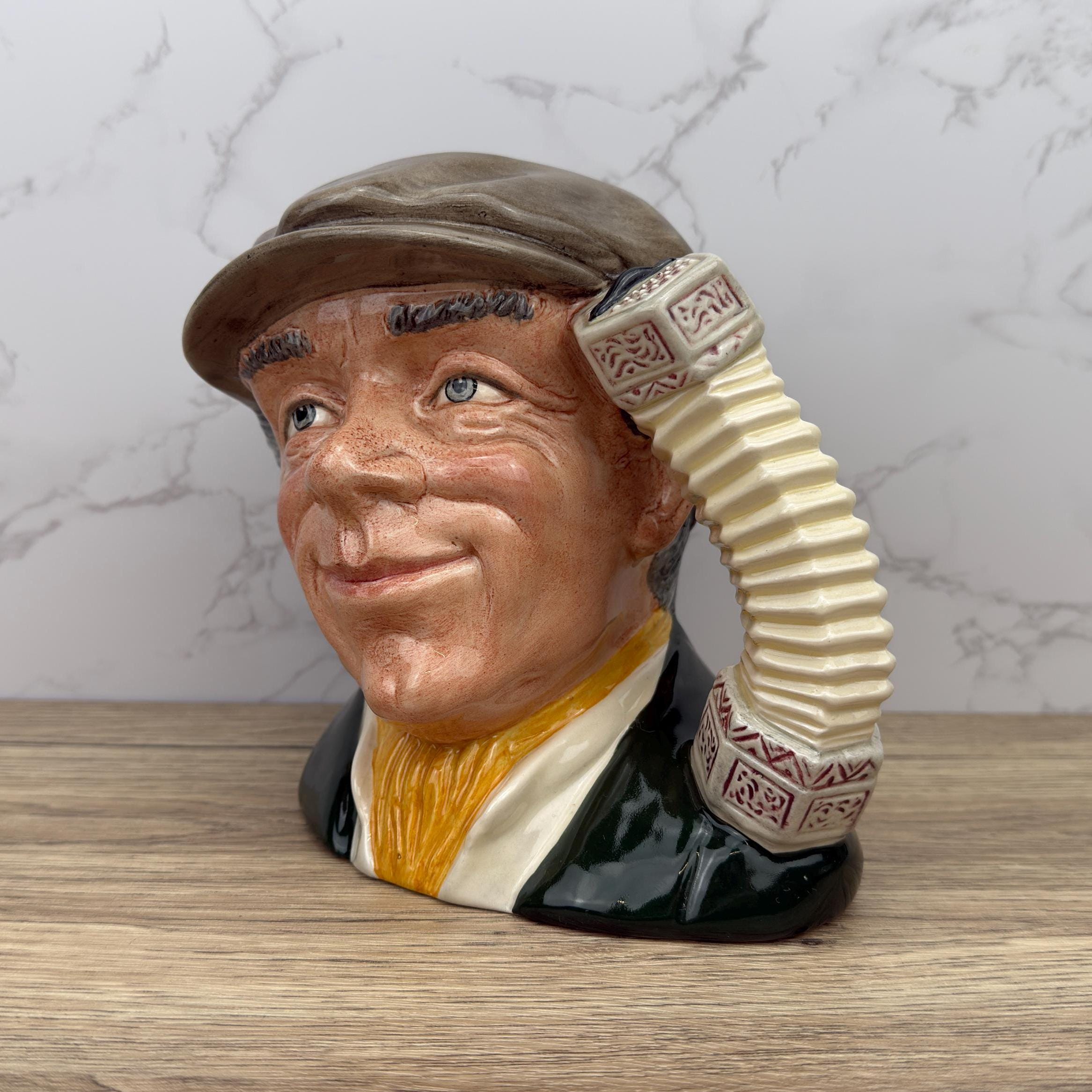 Royal Doulton Toby Jug, The Busker D6775, Vintage Home Decor
