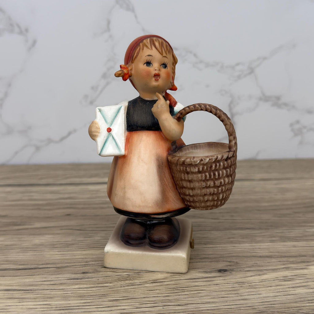 Vintage Goebel Hummel Porcelain Figurine, Girl with Basket