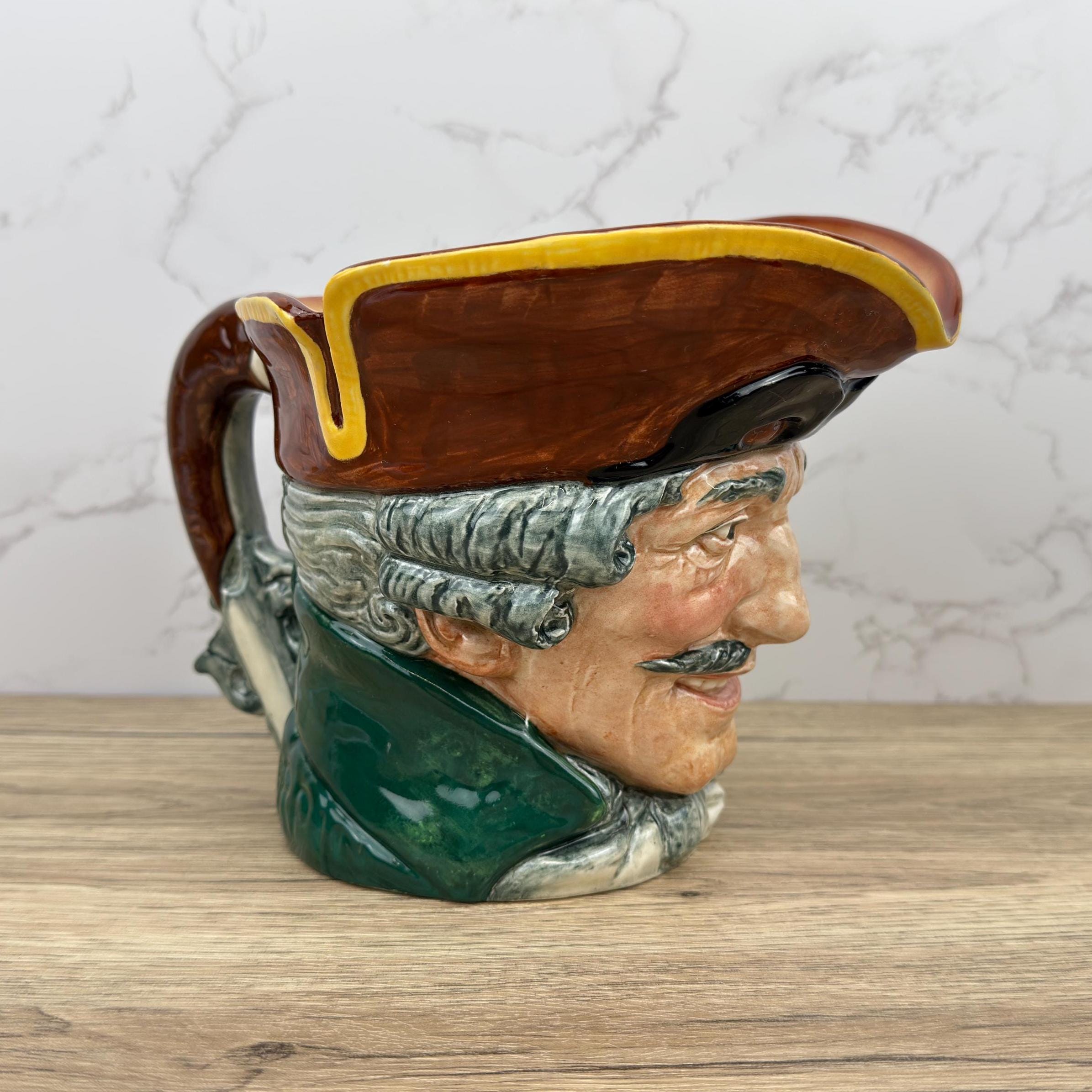 Royal Doulton Dick Turpin Toby Jug, Vintage Porcelain Pitcher