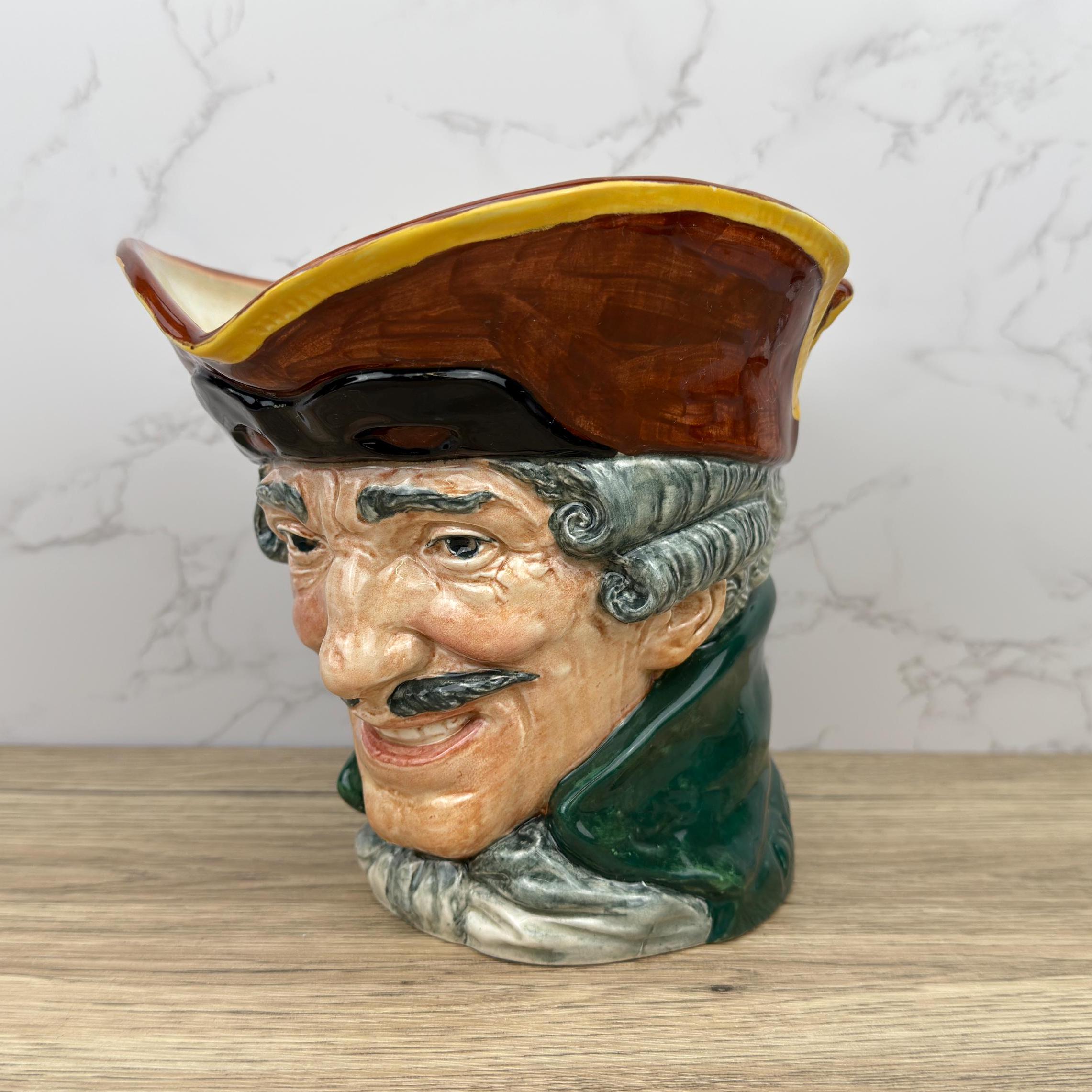 Royal Doulton Dick Turpin Toby Jug, Vintage Porcelain Pitcher