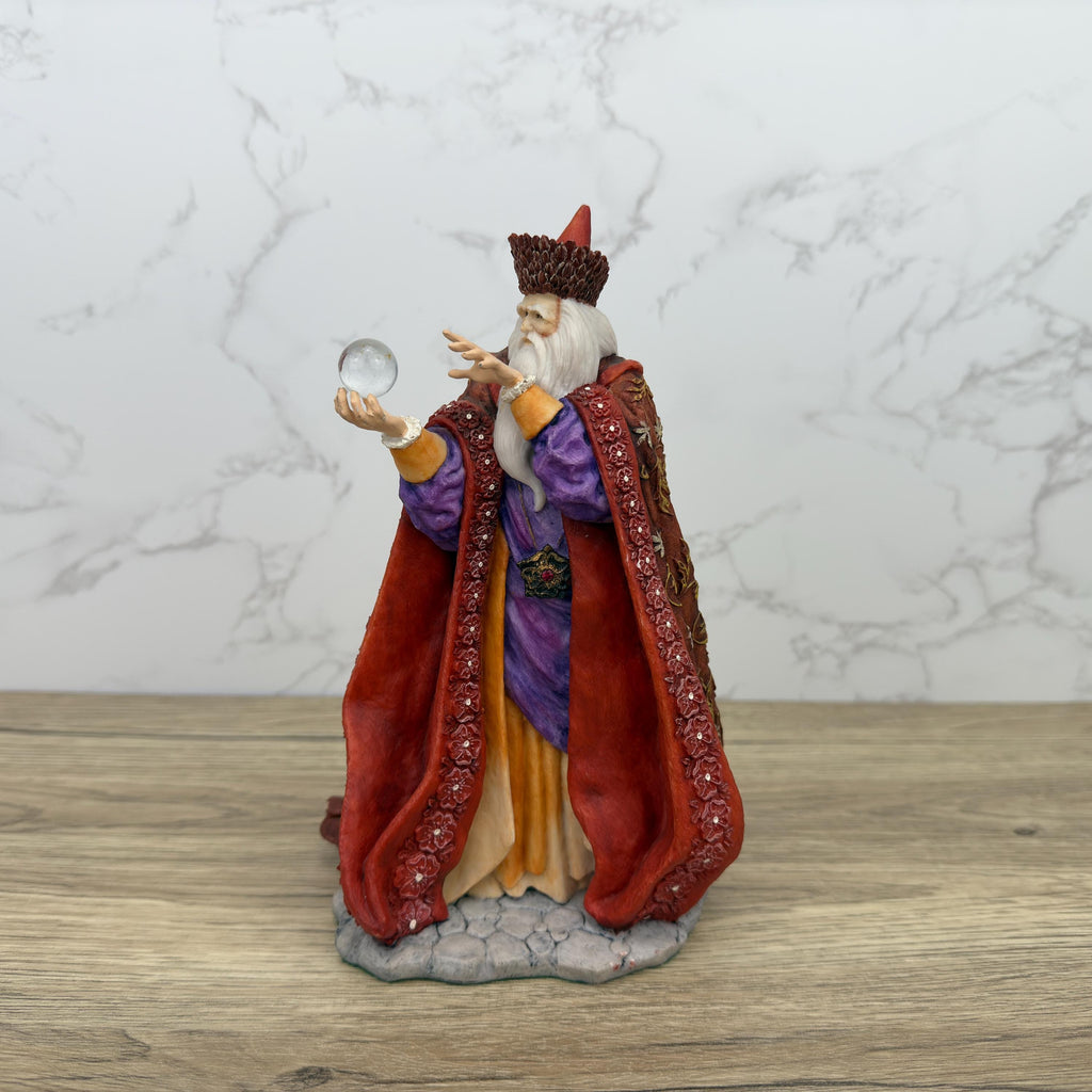Autumn Wizard Waxifrade Figurine, Holland Studio Craft Hand Painted Staffordshire