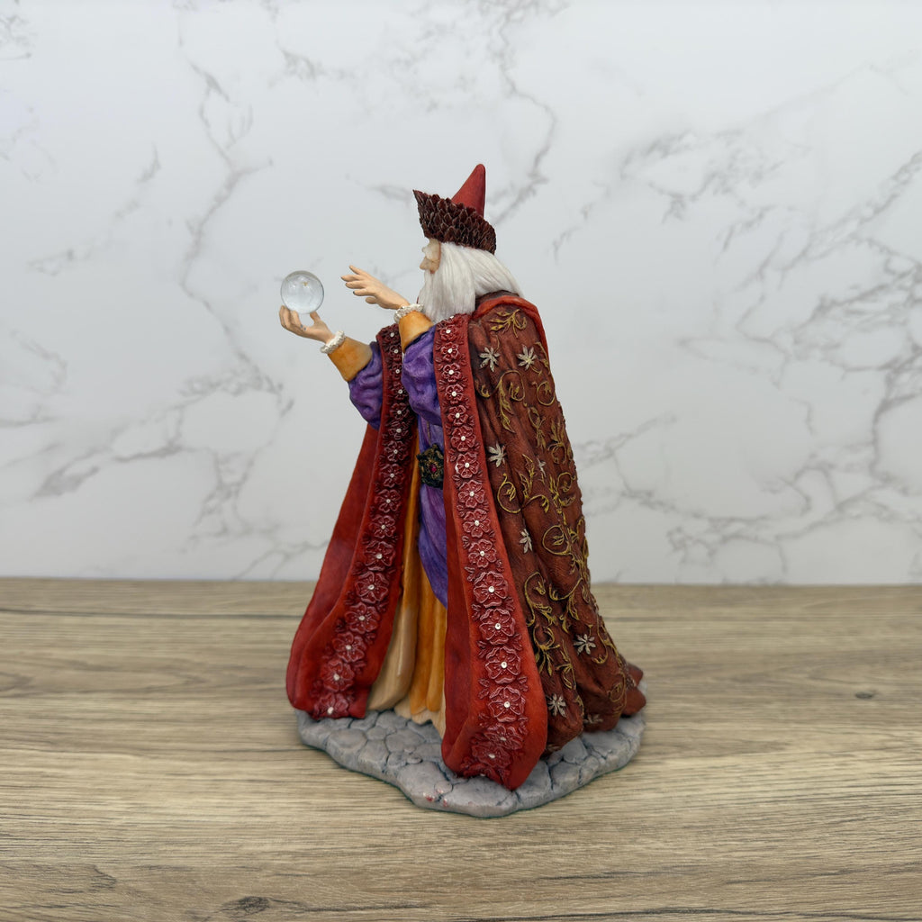 Autumn Wizard Waxifrade Figurine, Holland Studio Craft Hand Painted Staffordshire